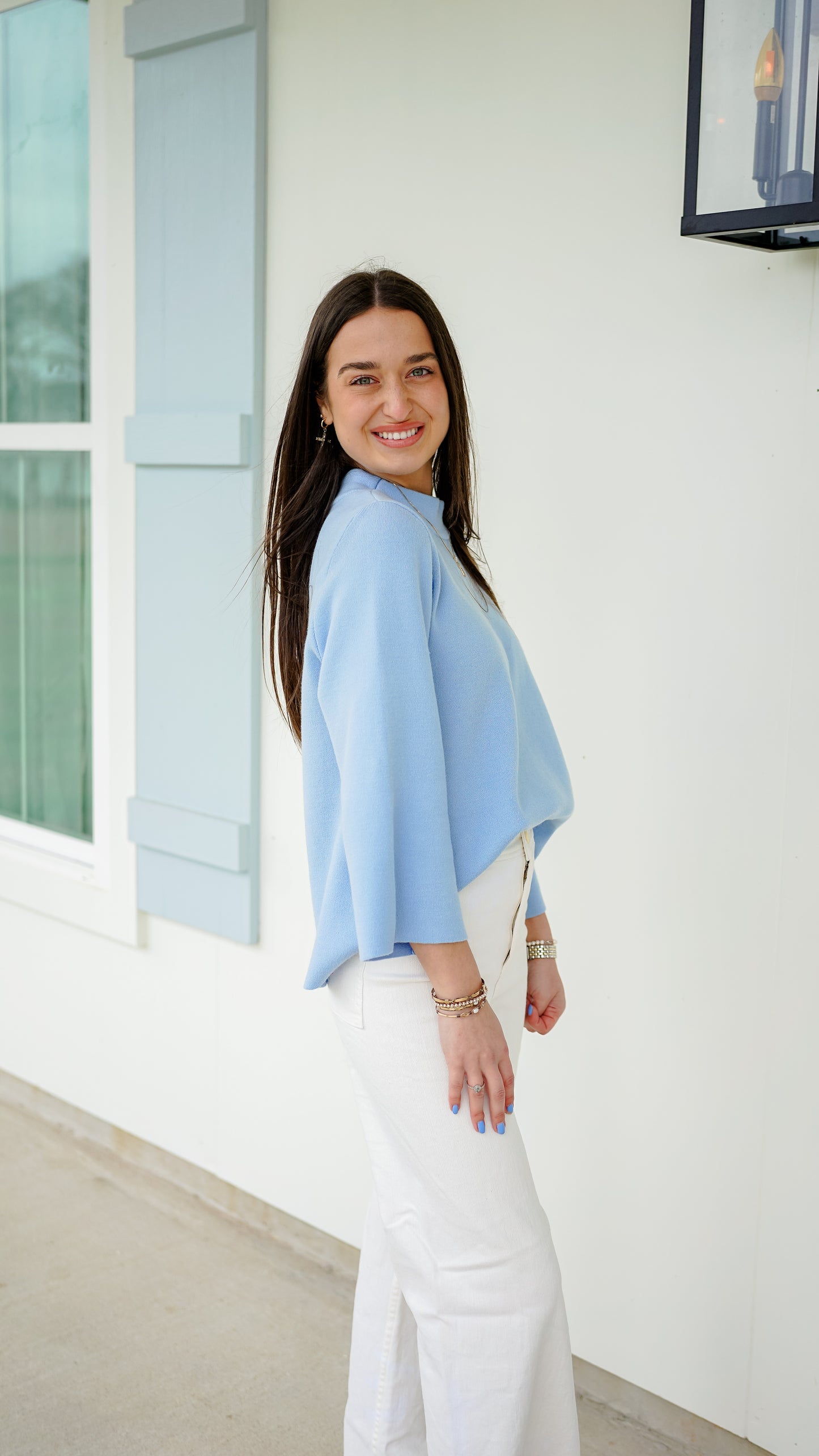 Heart and Soul Blue Sweater