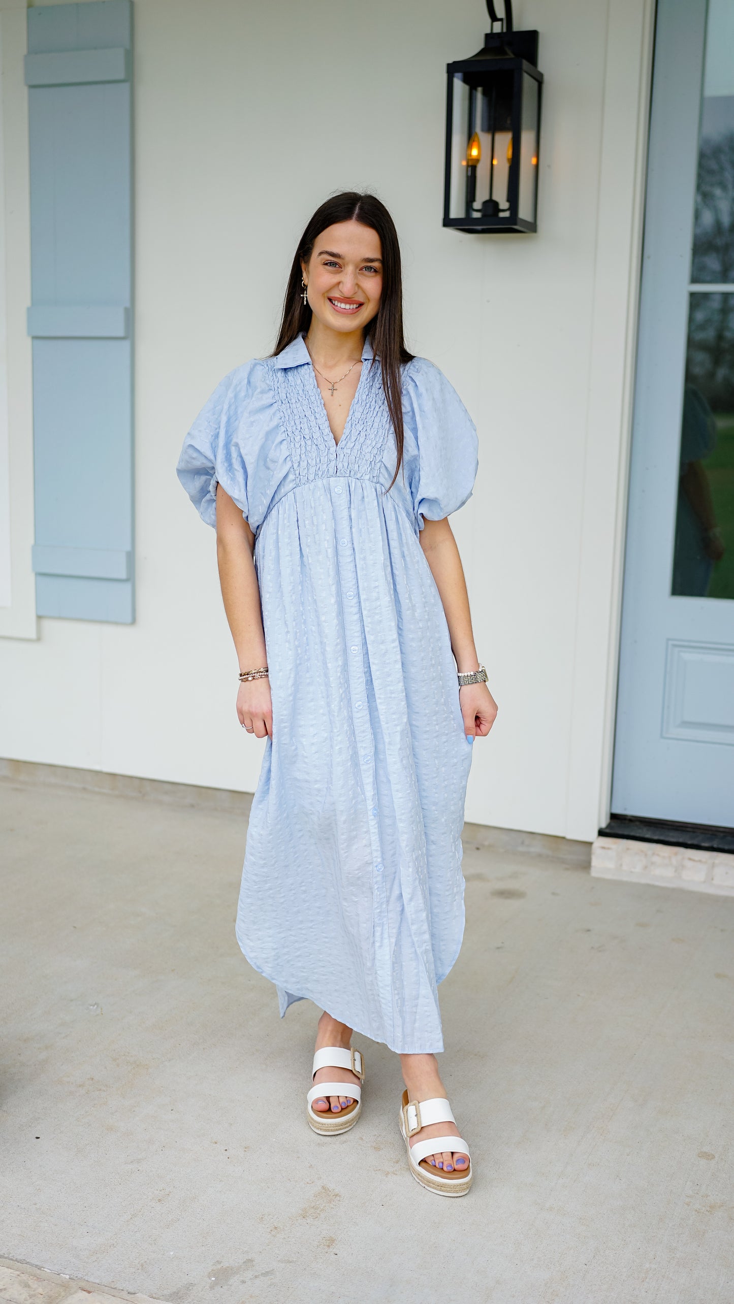Epitome of Class Blue Dress