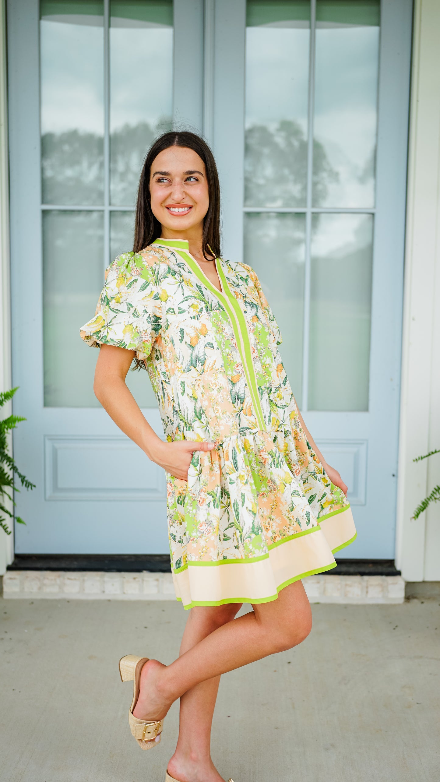 Never Say Never Peach Dress