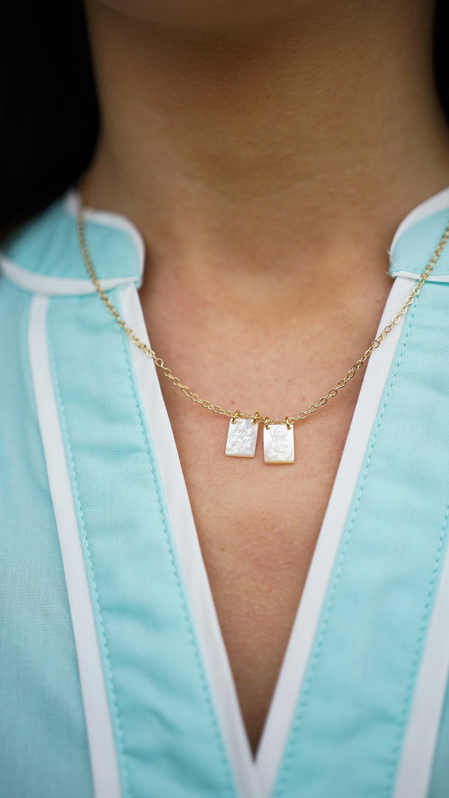 Pearl Scapular Necklace