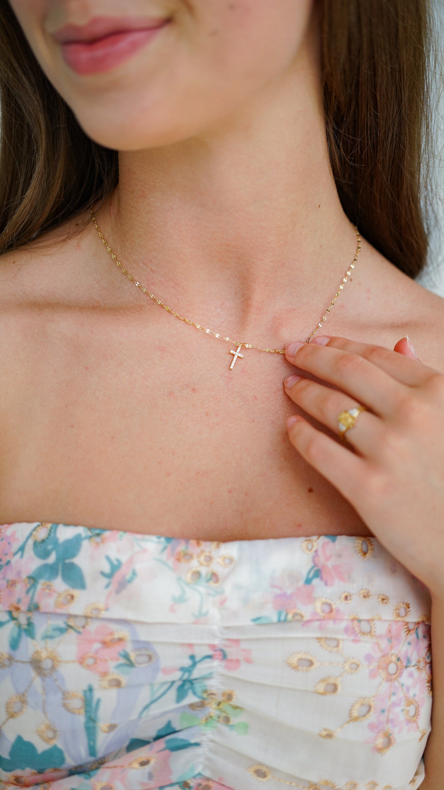Living For Jesus Gold Necklace