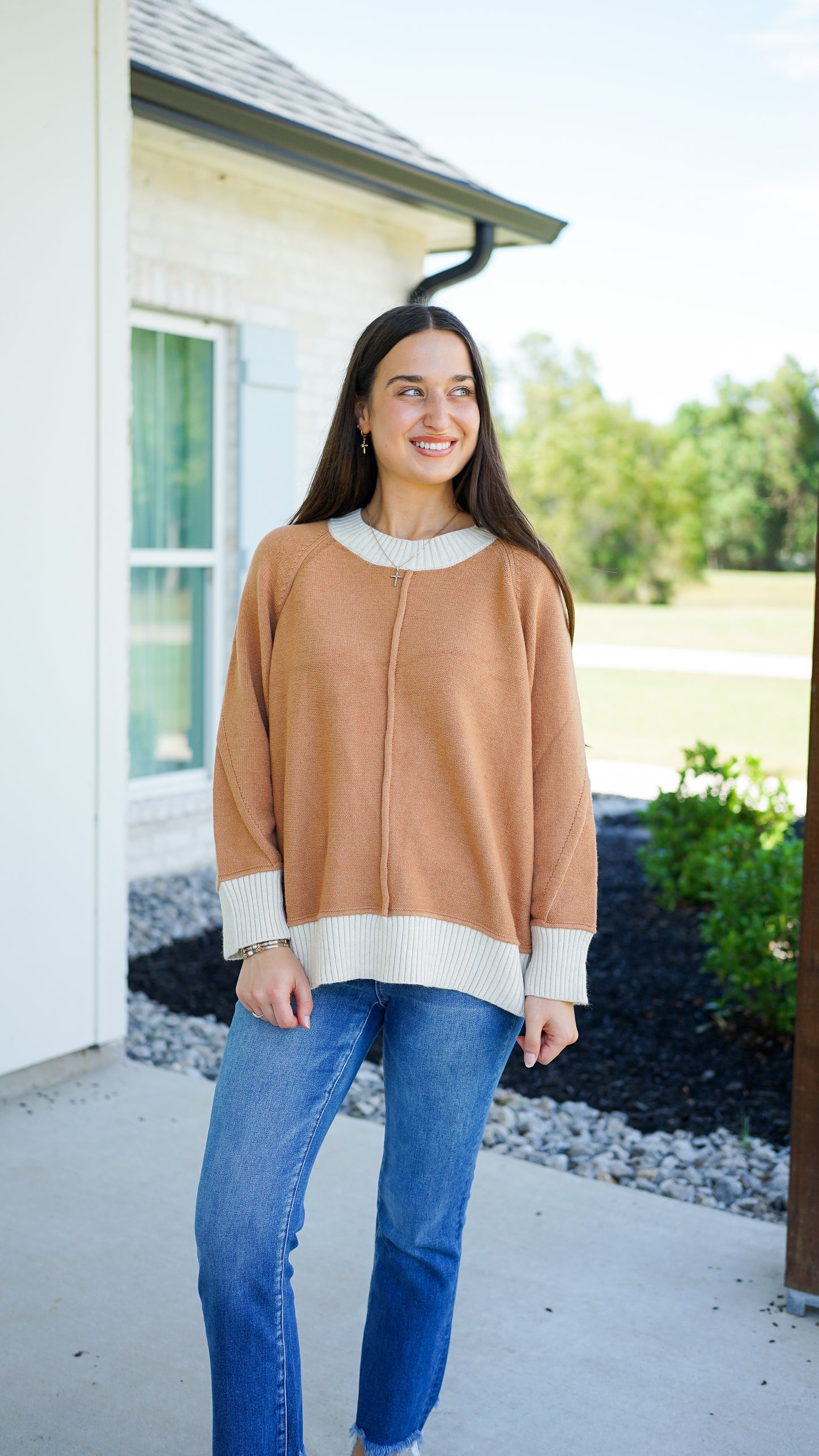 Camel State of Mind Sweater