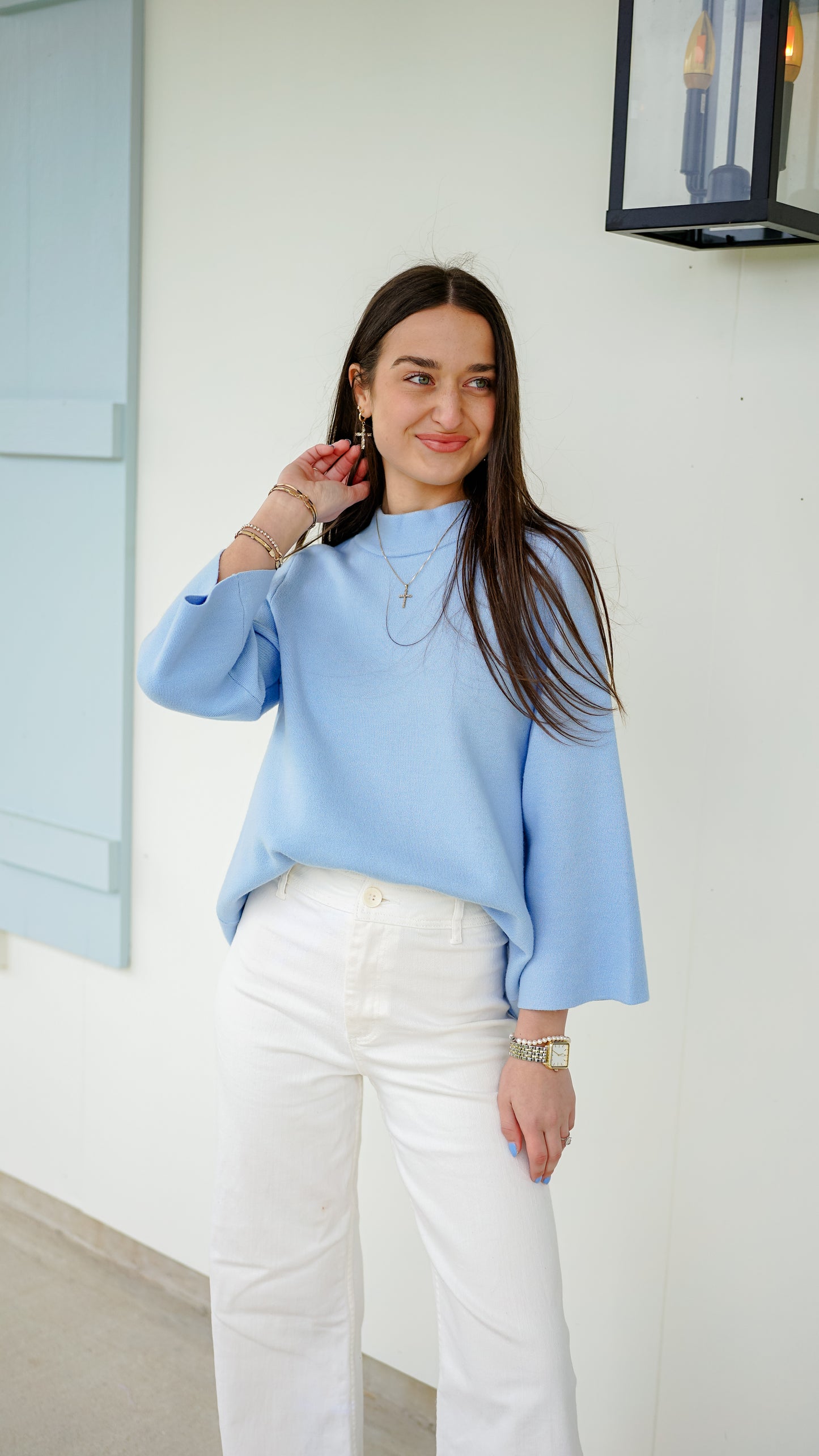 Heart and Soul Blue Sweater