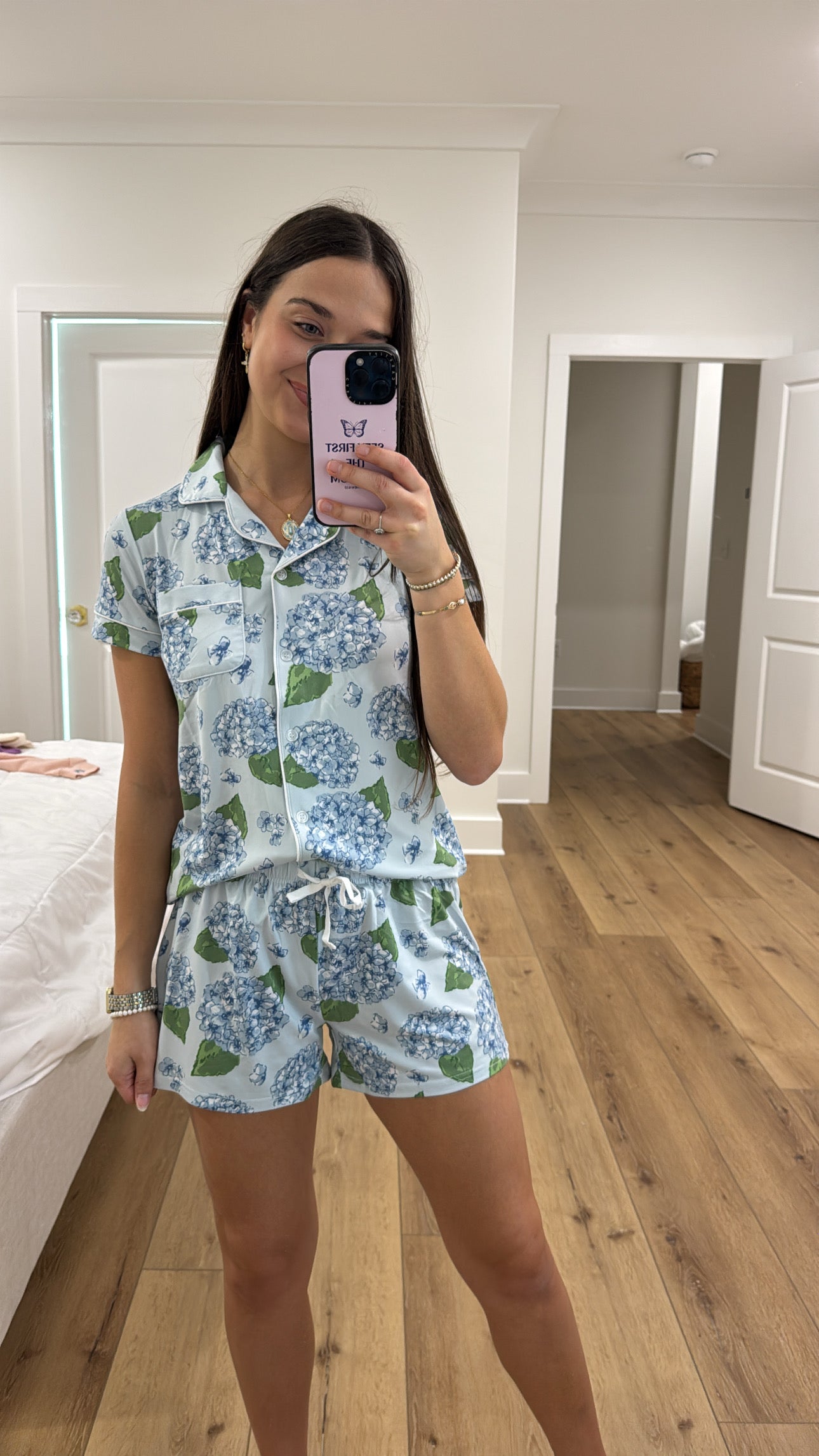 Blue Hydrangea Pajamas