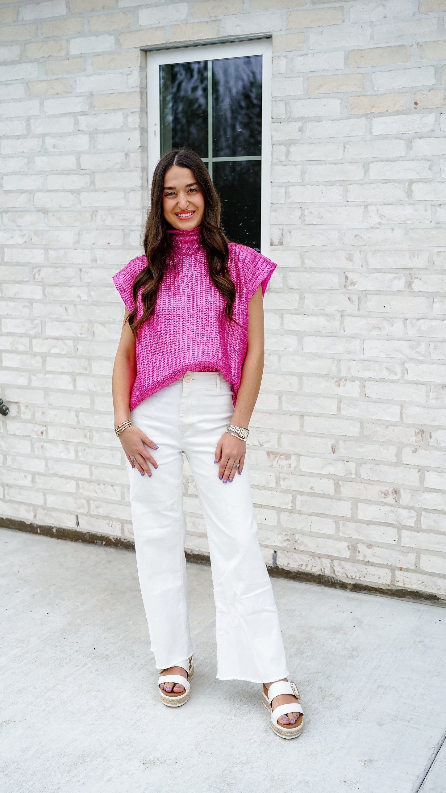 Shimmy In Shimmer Pink Top