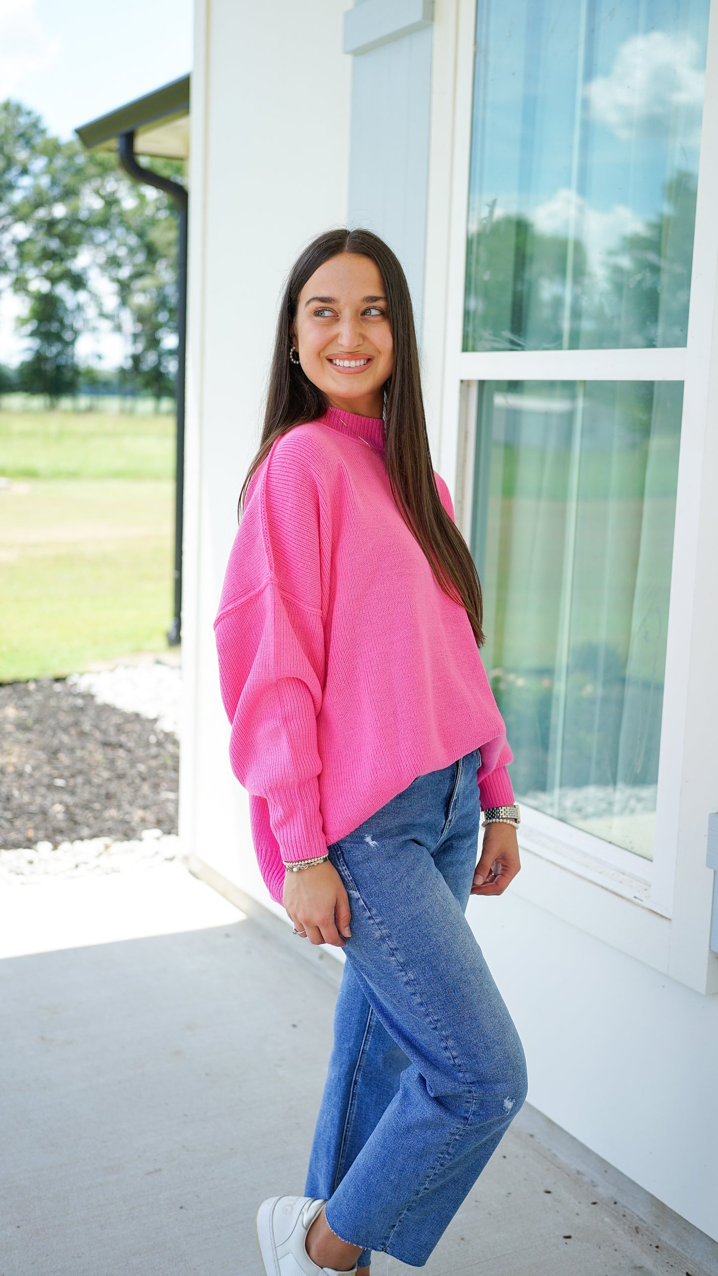 Be Still Candy Pink Sweater