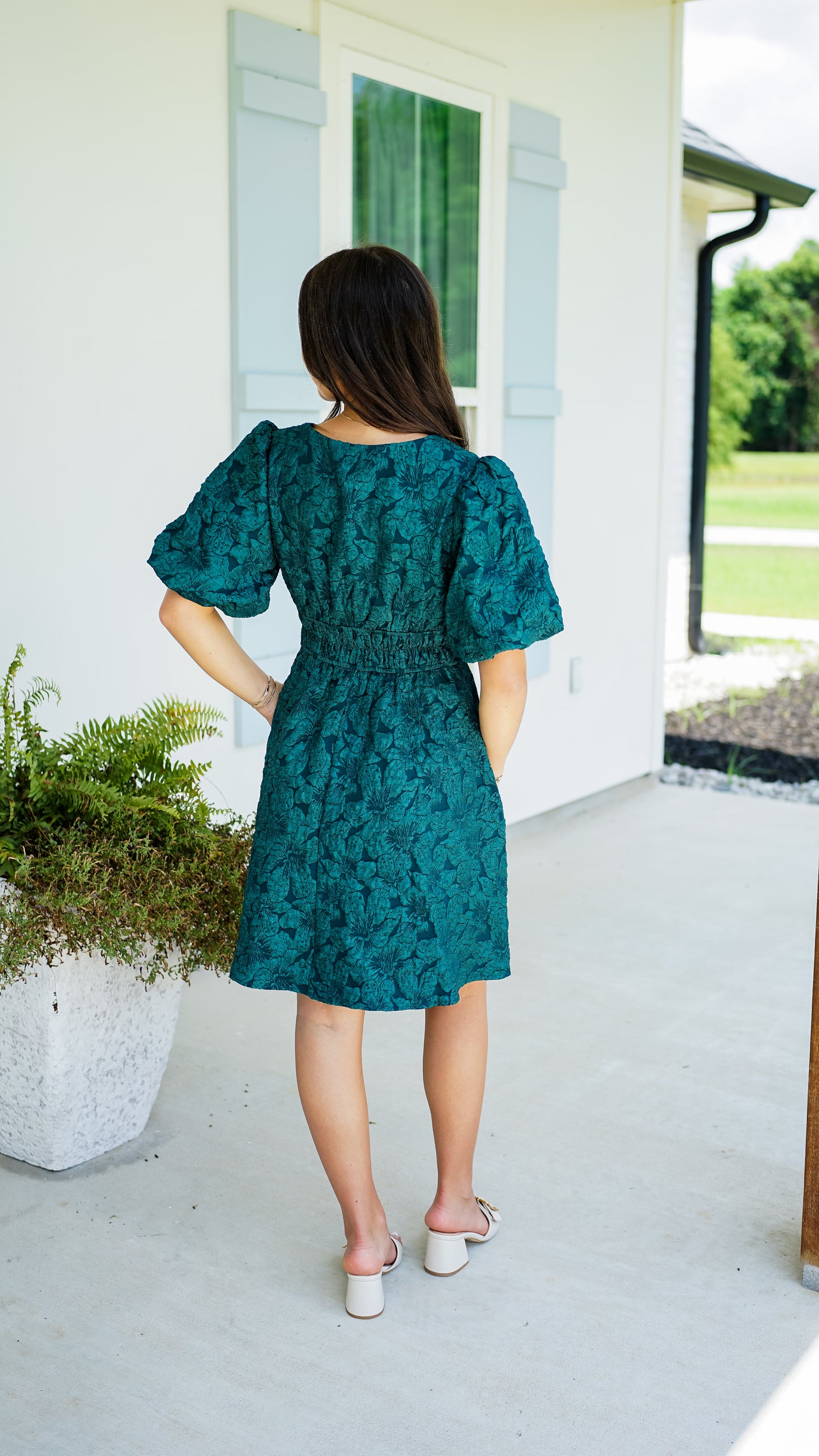 Live It Up Emerald Dress