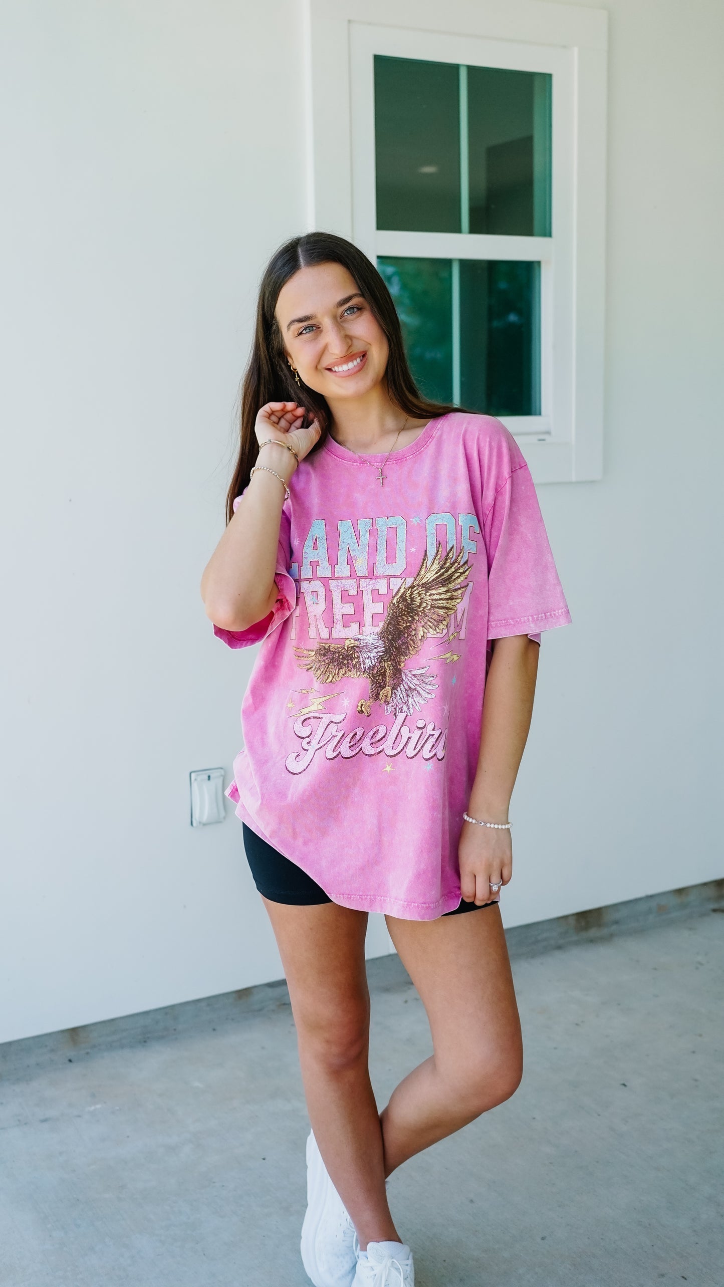 Land of Freedom Pink Tee