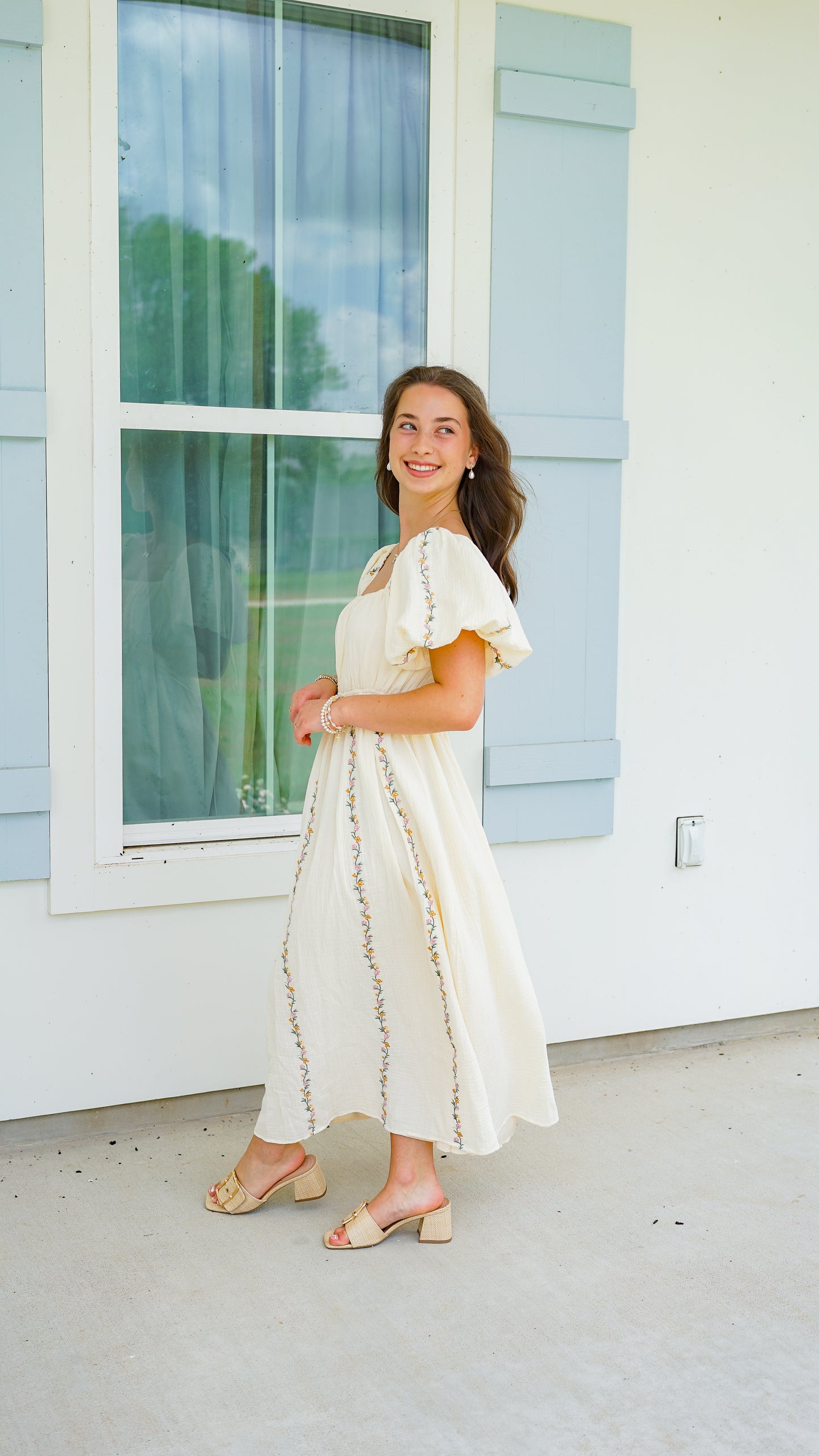 Romance In Floral Dress