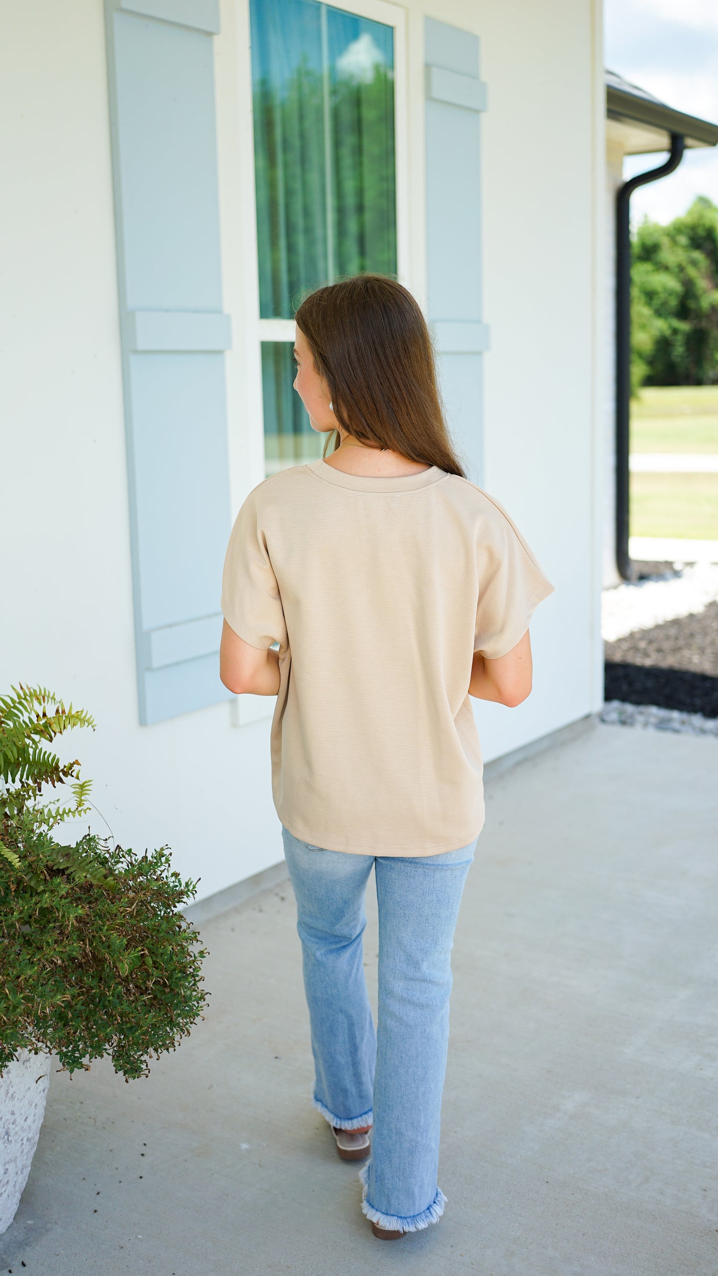 Keep It Simple Tan Top
