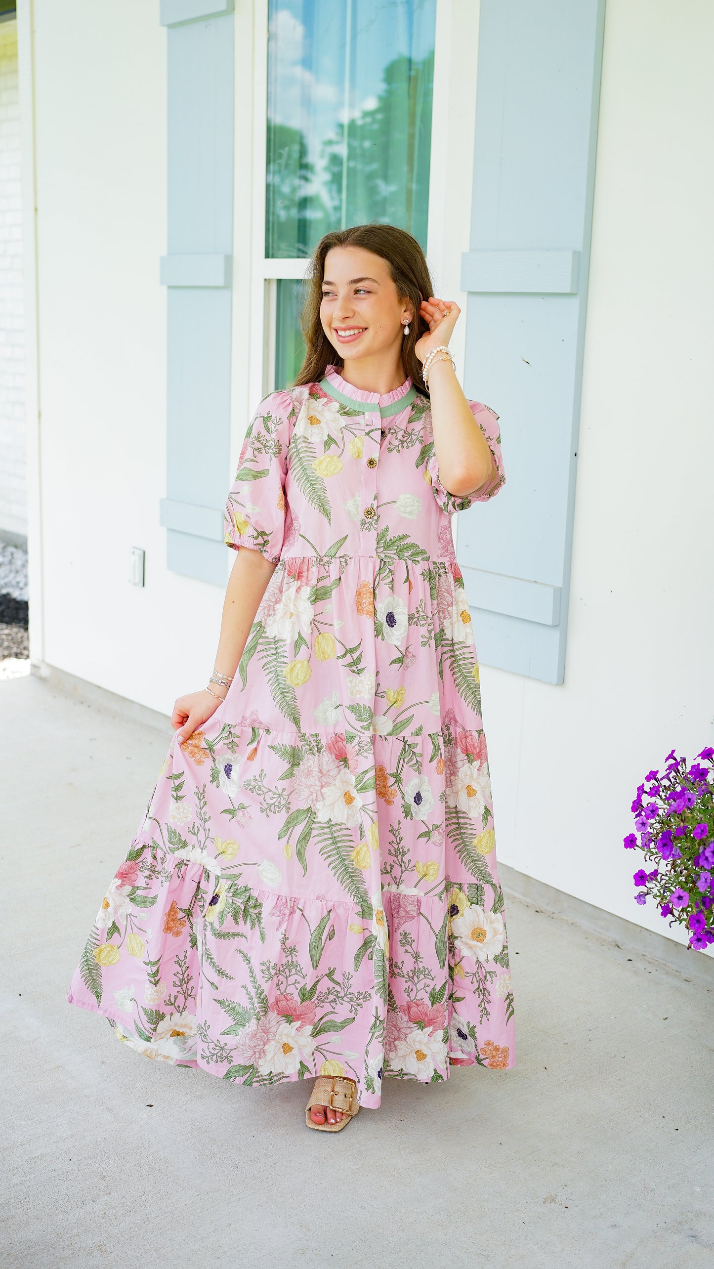 Let Go and Let God Rose Dress
