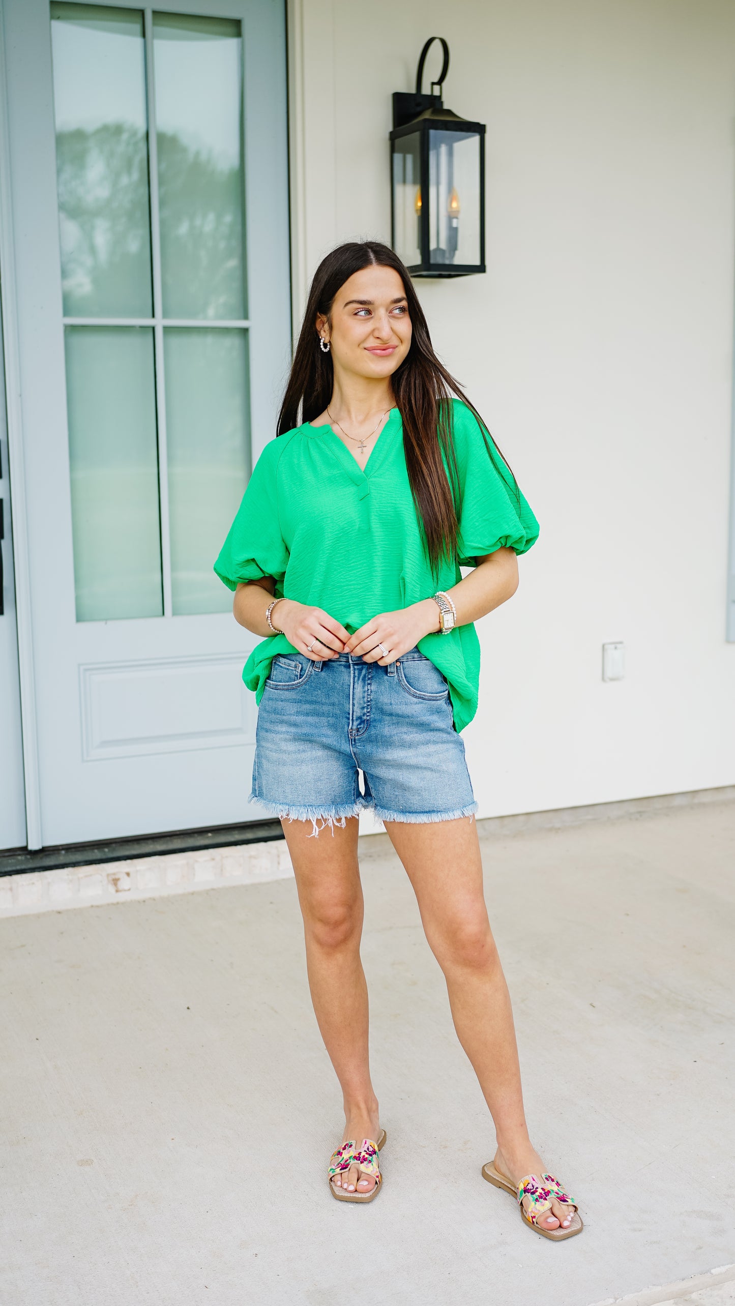 No Doubts Kelly Green Top