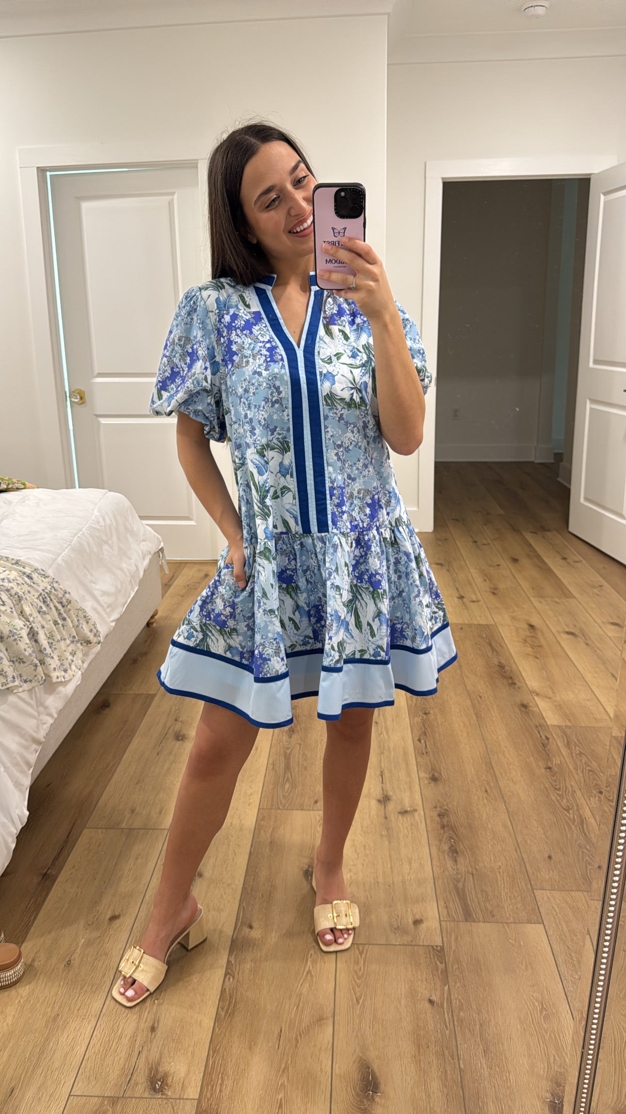 Never Say Never Blue Dress