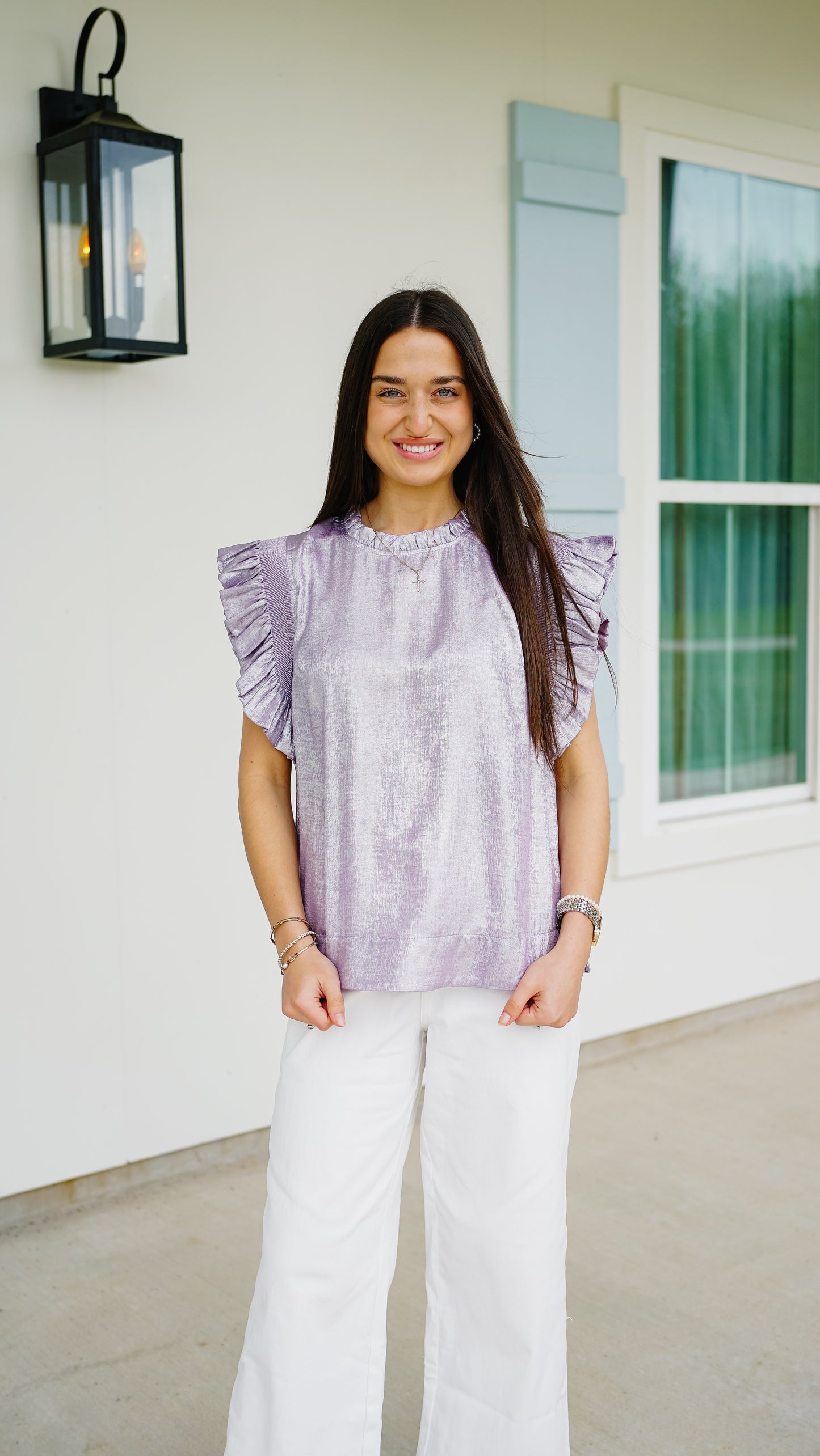 Feeling Frilly Lavender Top