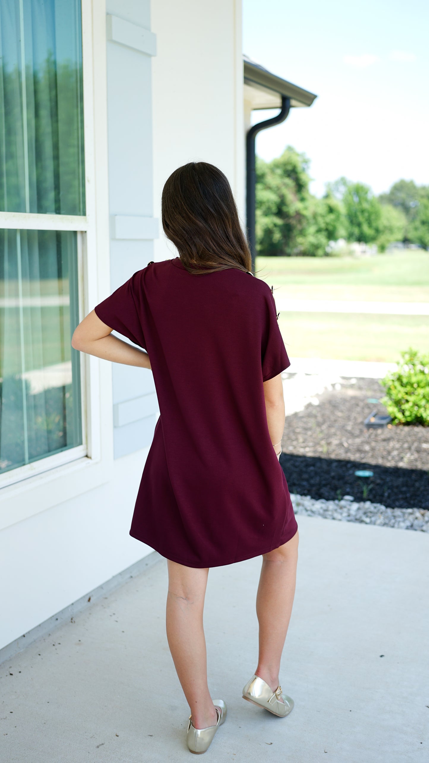 Sweet Treasure Burgundy Dress