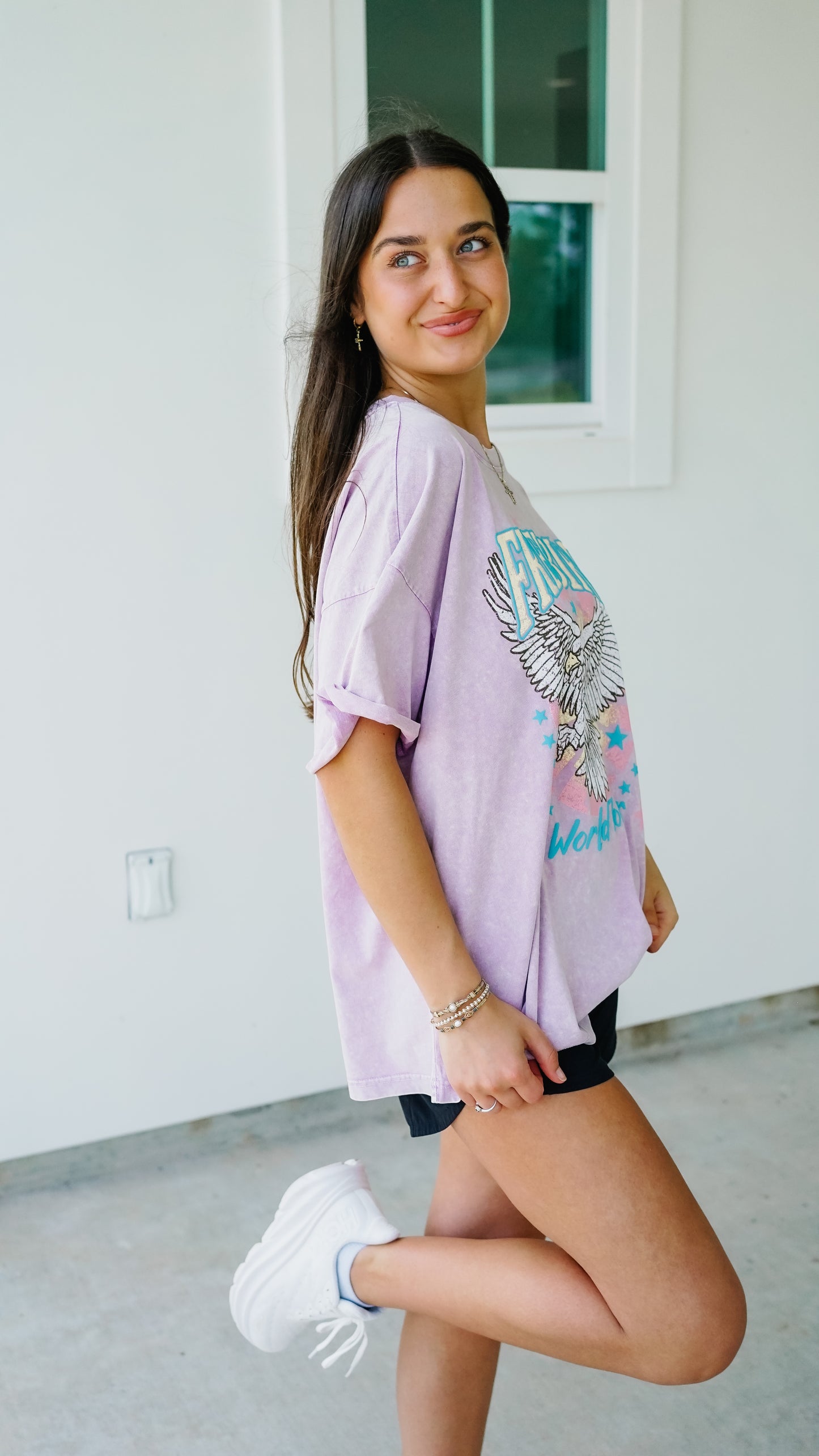 Free Bird Lavender Tee