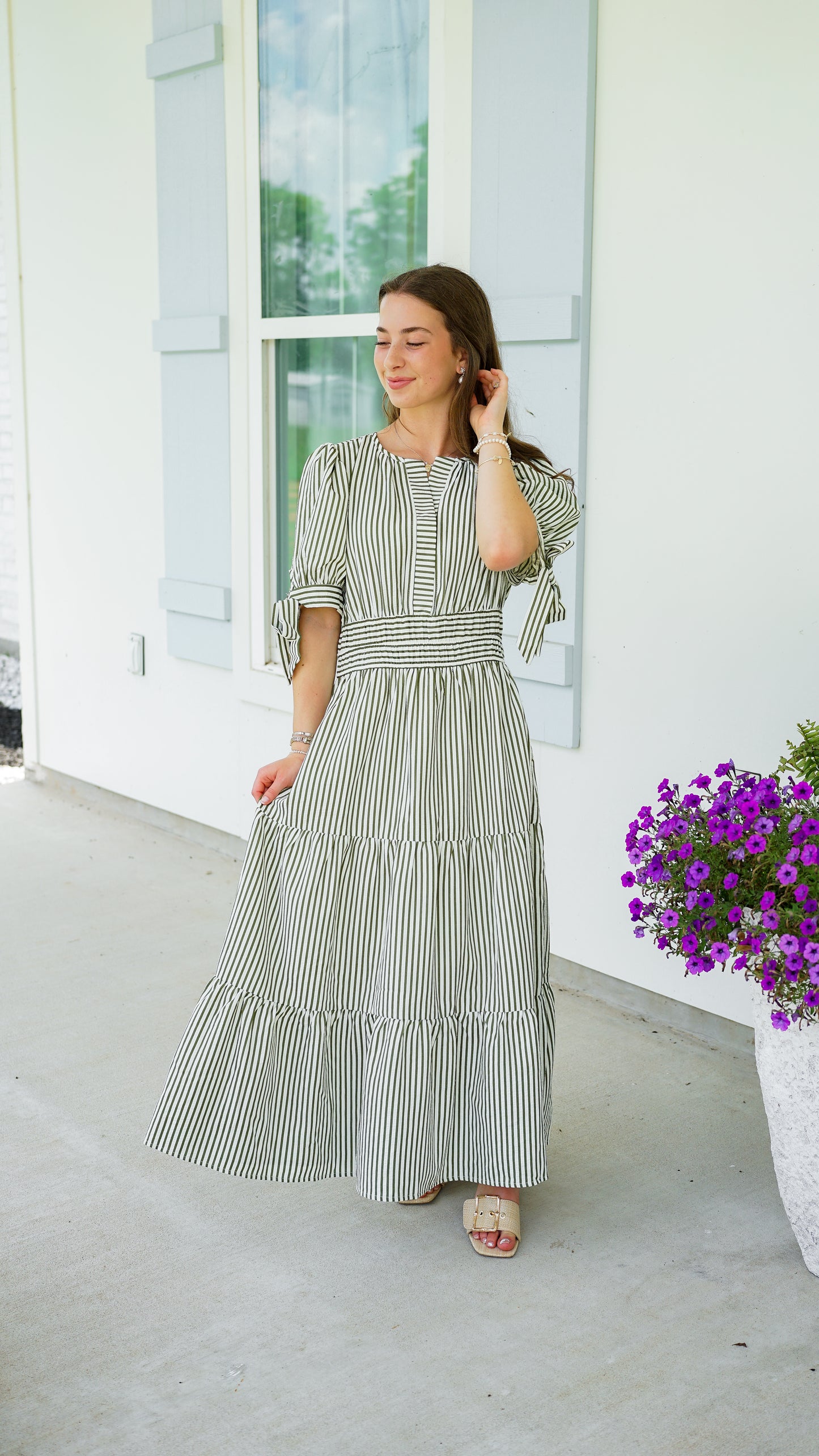 Sophisticated In Stripes Dress