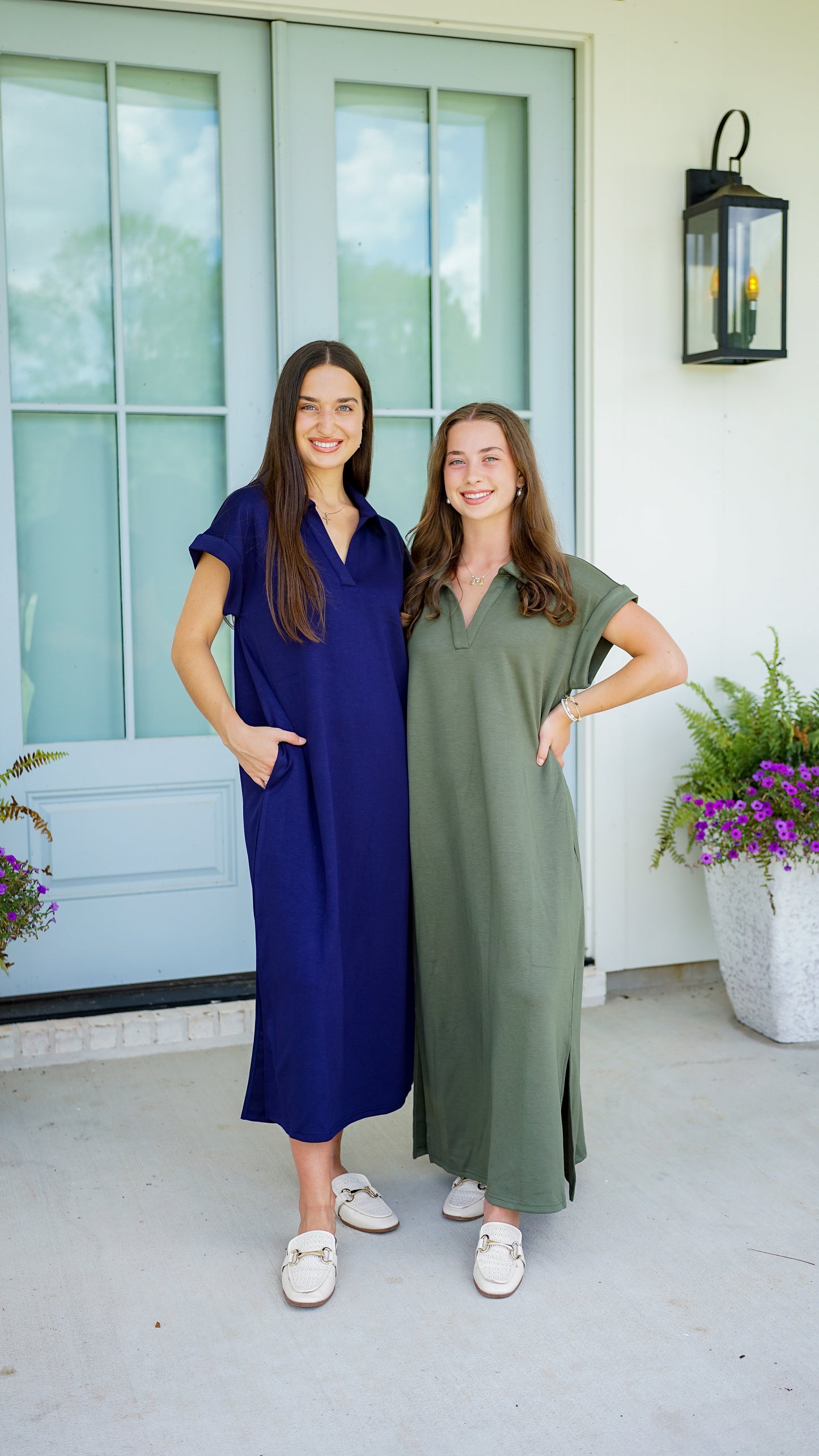 Hustle and Bustle Olive Midi Dress