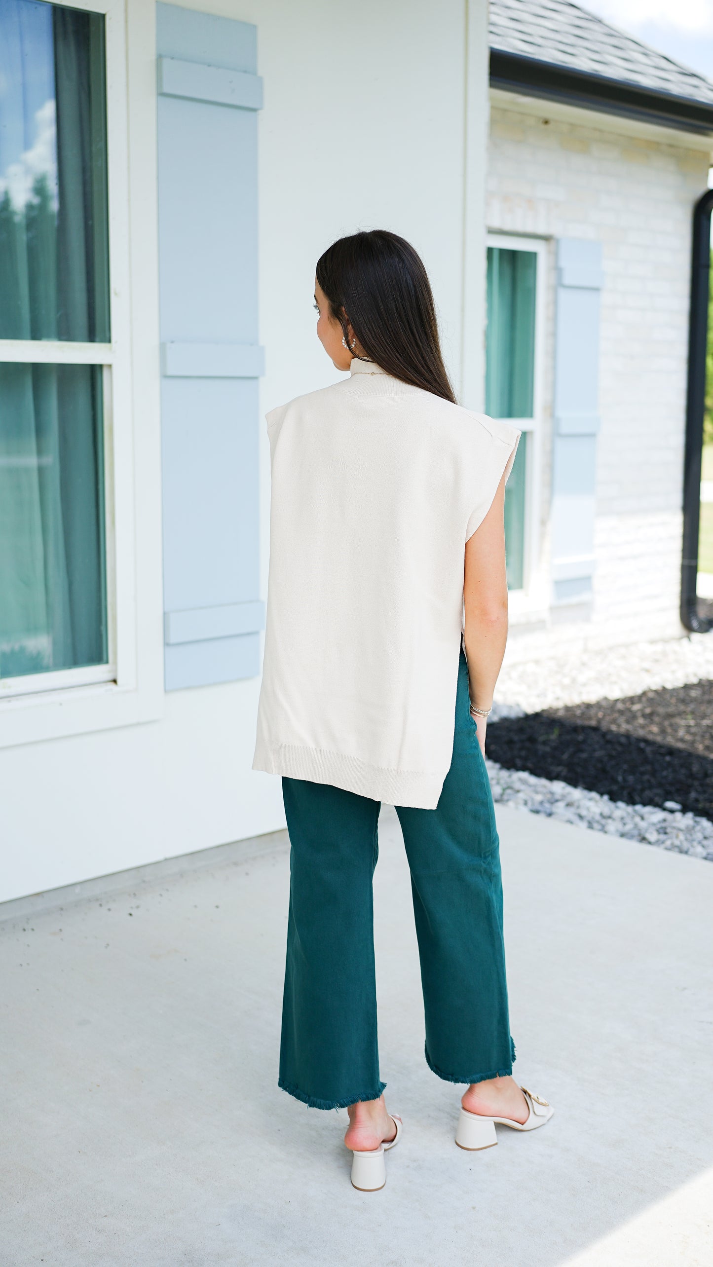 Simple and Chic Ecru Top