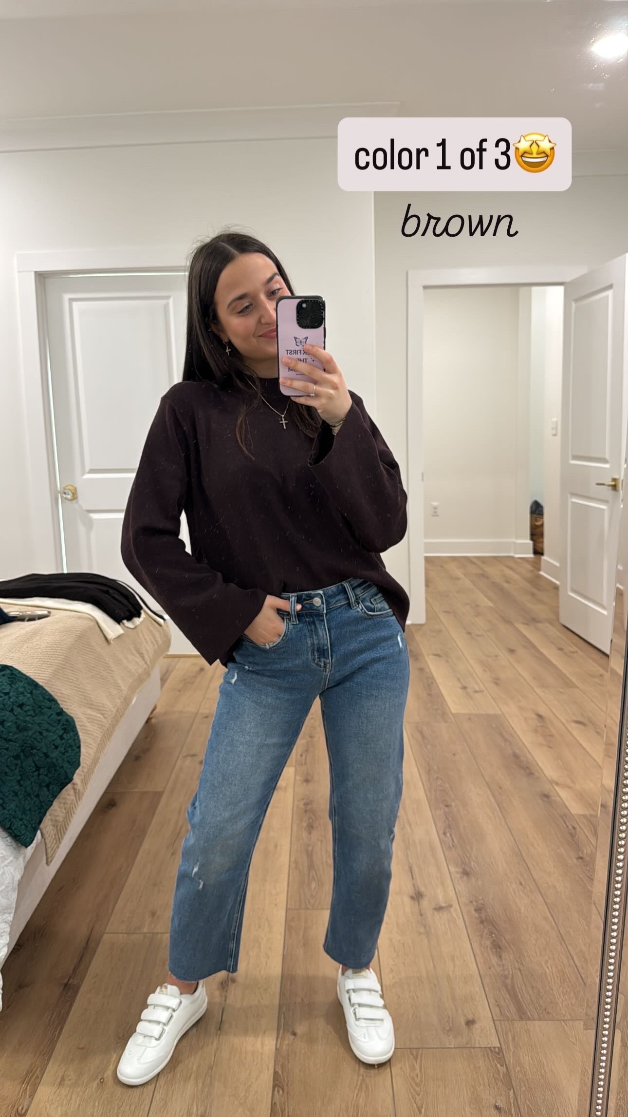 Either Way Brown Sweater