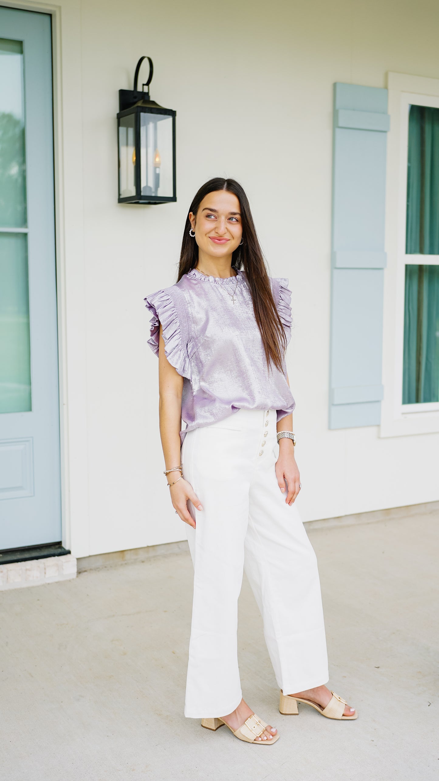 Feeling Frilly Lavender Top