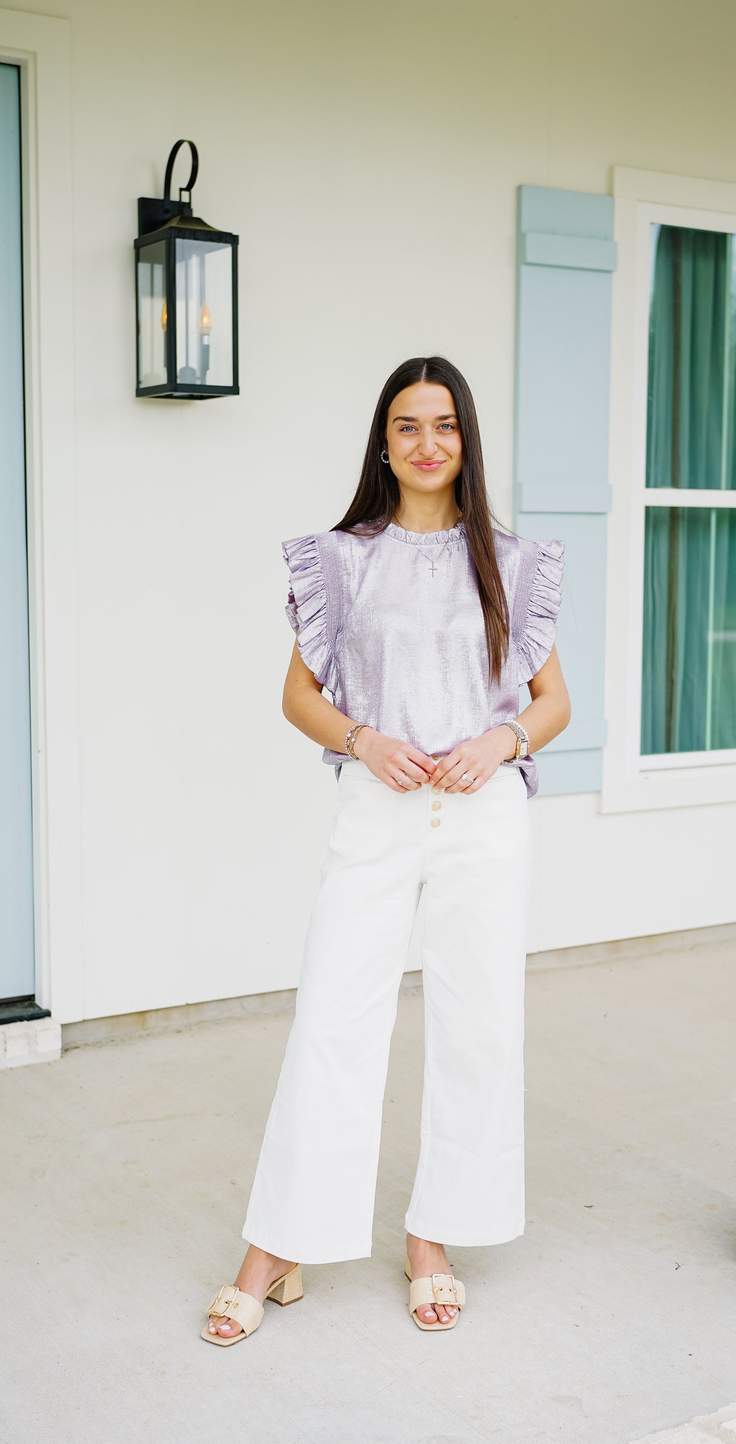 Feeling Frilly Lavender Top