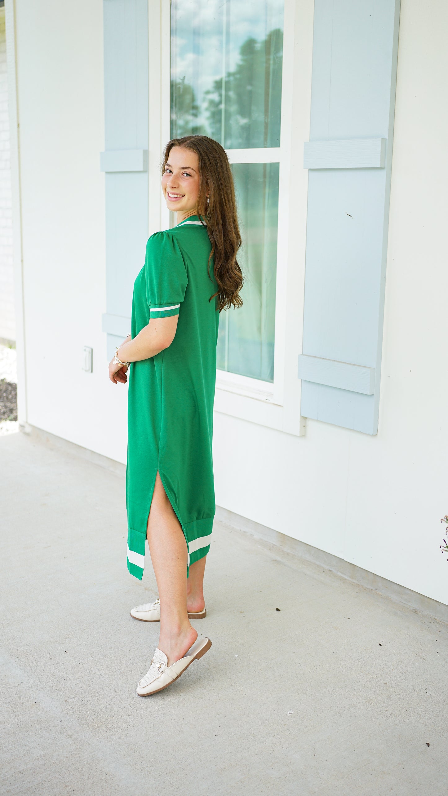 Class In Kelly Dress