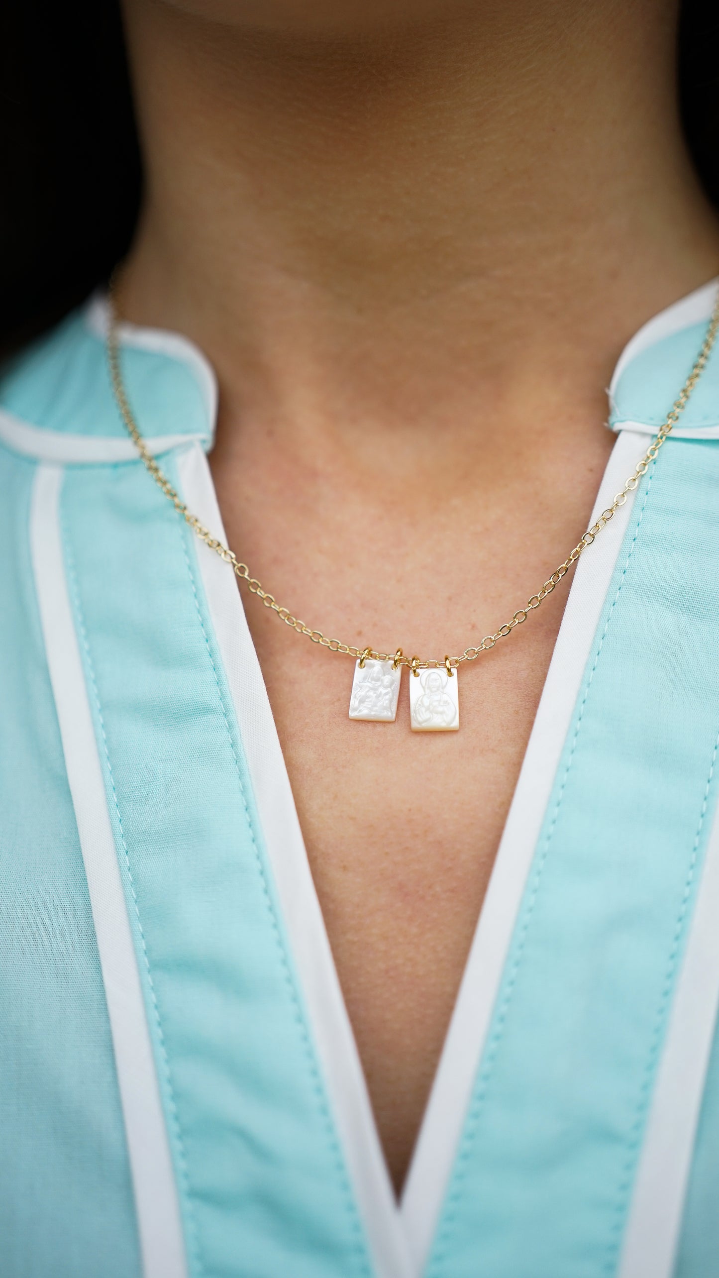 Pearl Scapular Necklace