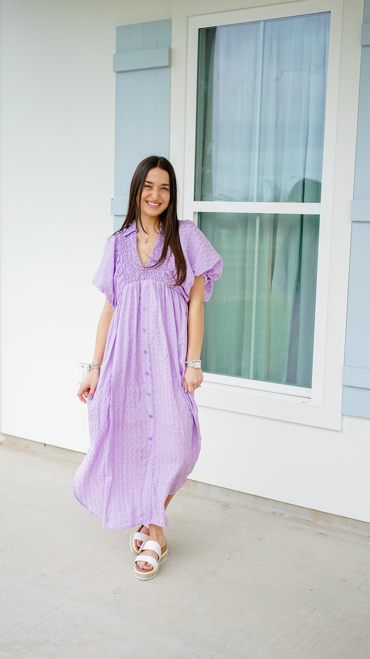 Epitome of Class Lavender Dress