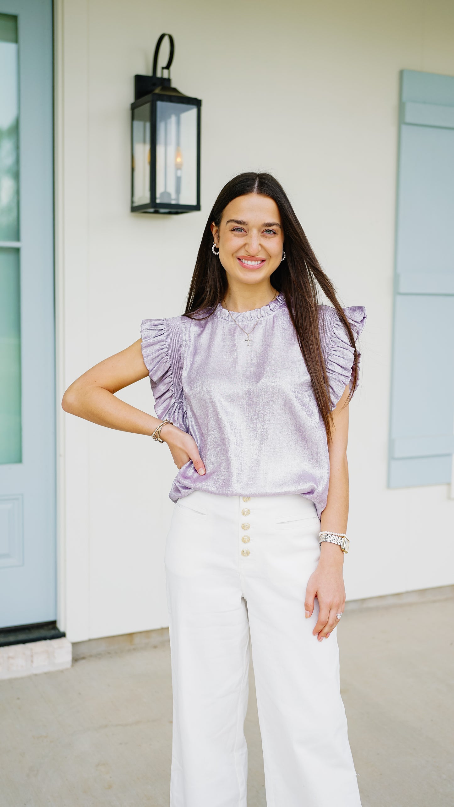 Feeling Frilly Lavender Top