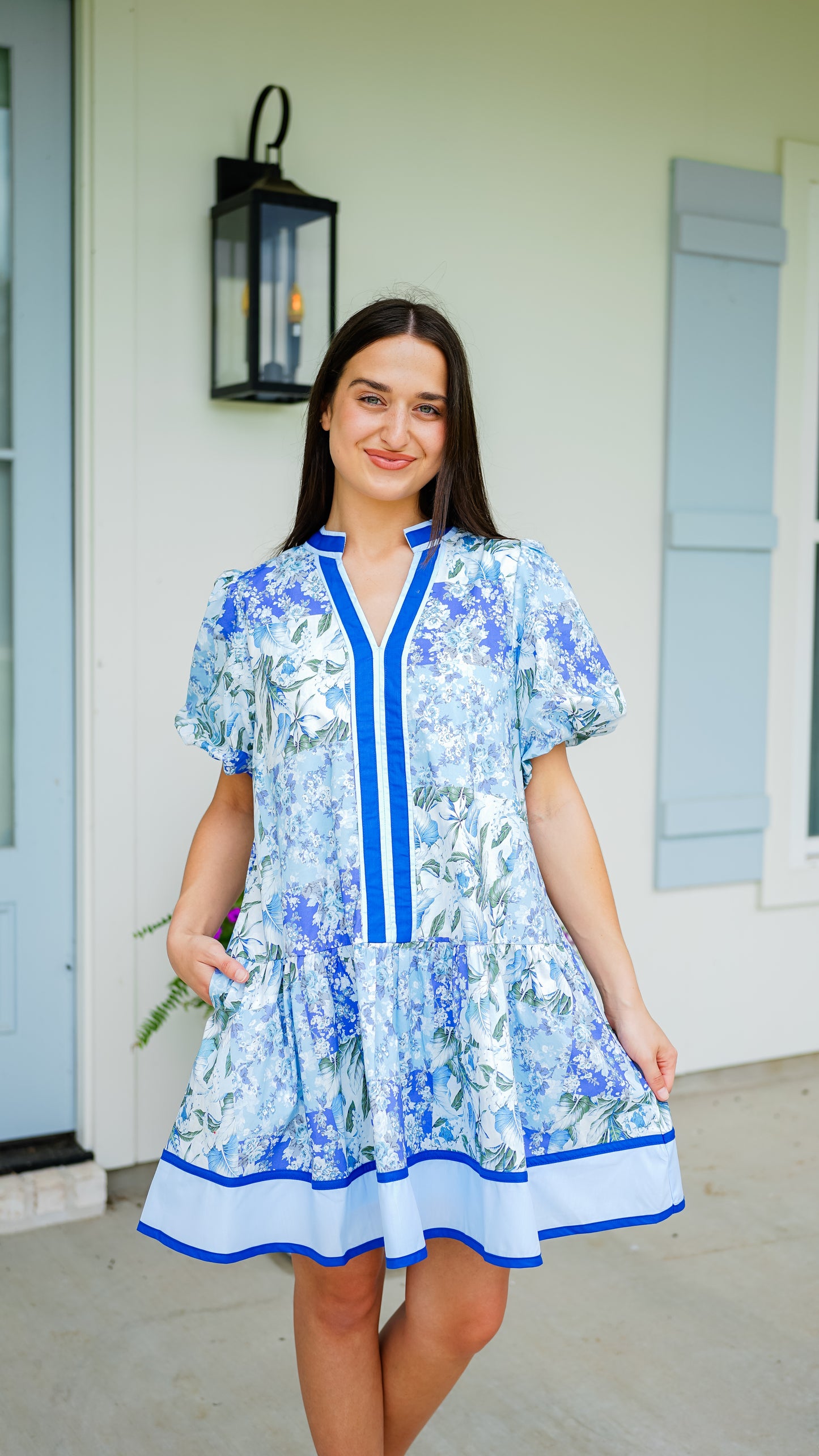 Never Say Never Blue Dress