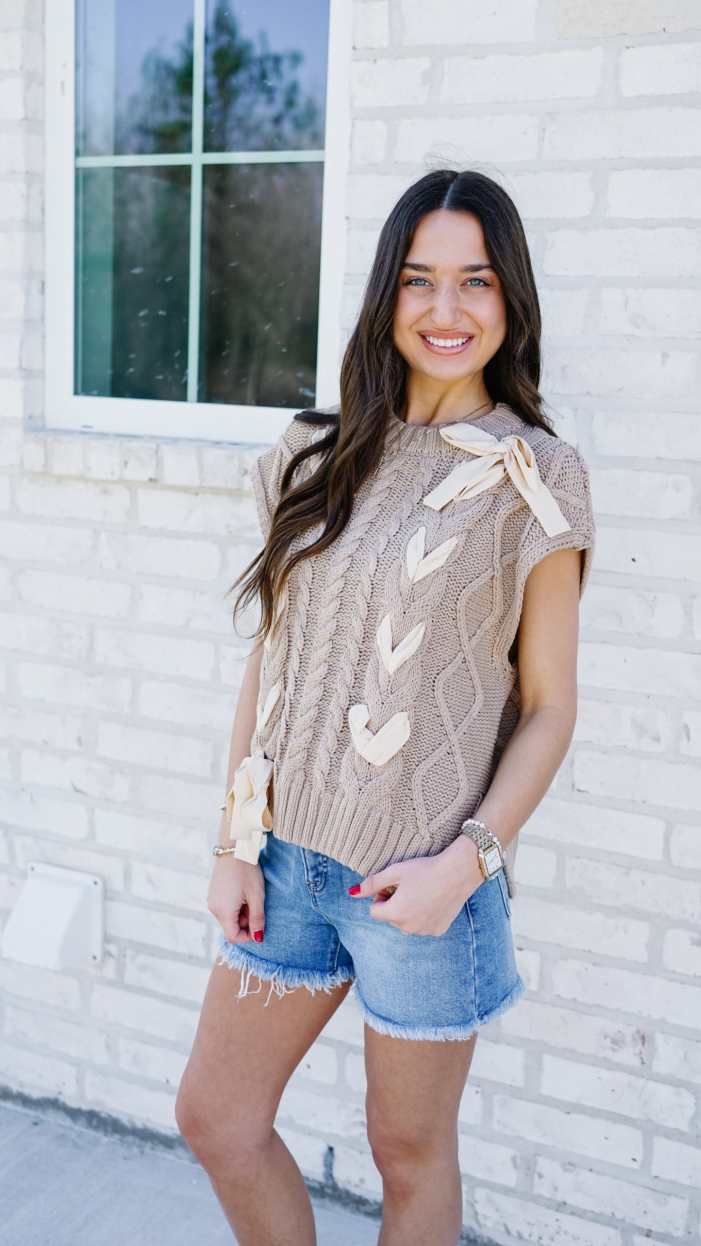 Coquette Cutie Tan Top
