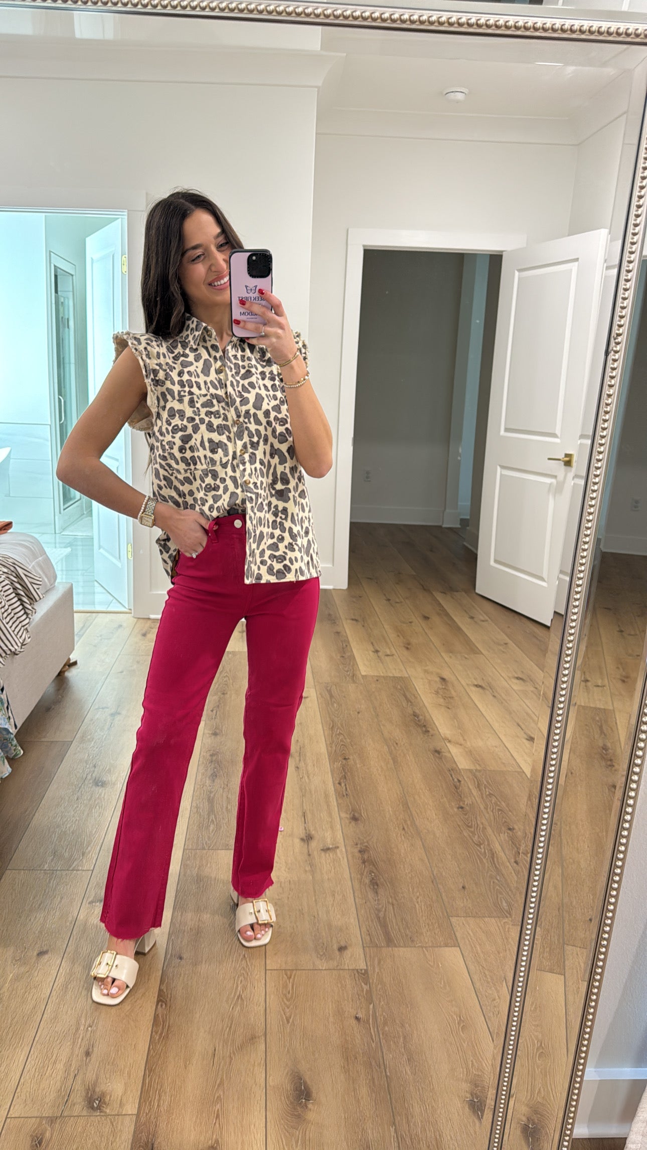 Switch It Up Fuchsia Jeans