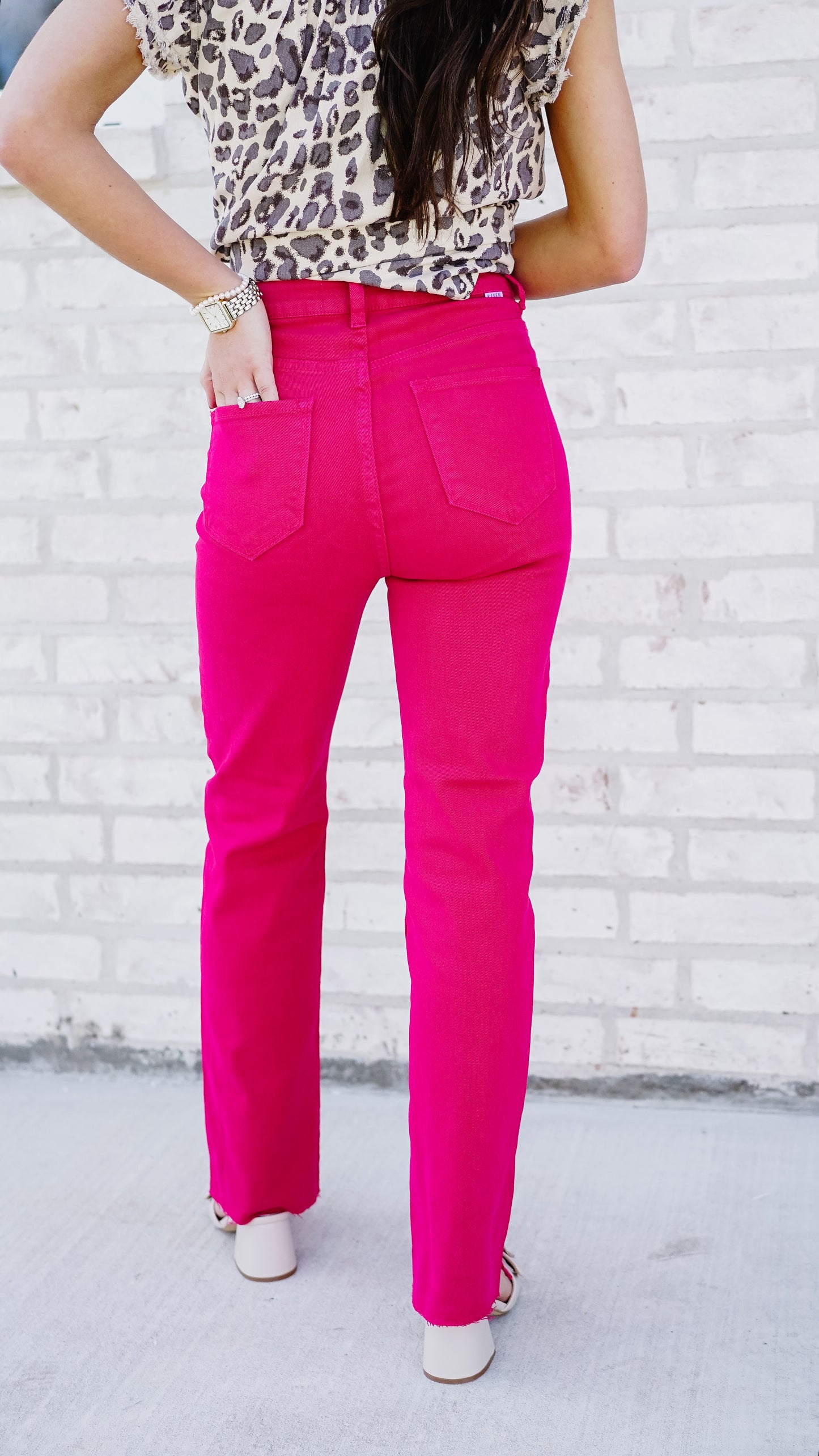Switch It Up Fuchsia Jeans