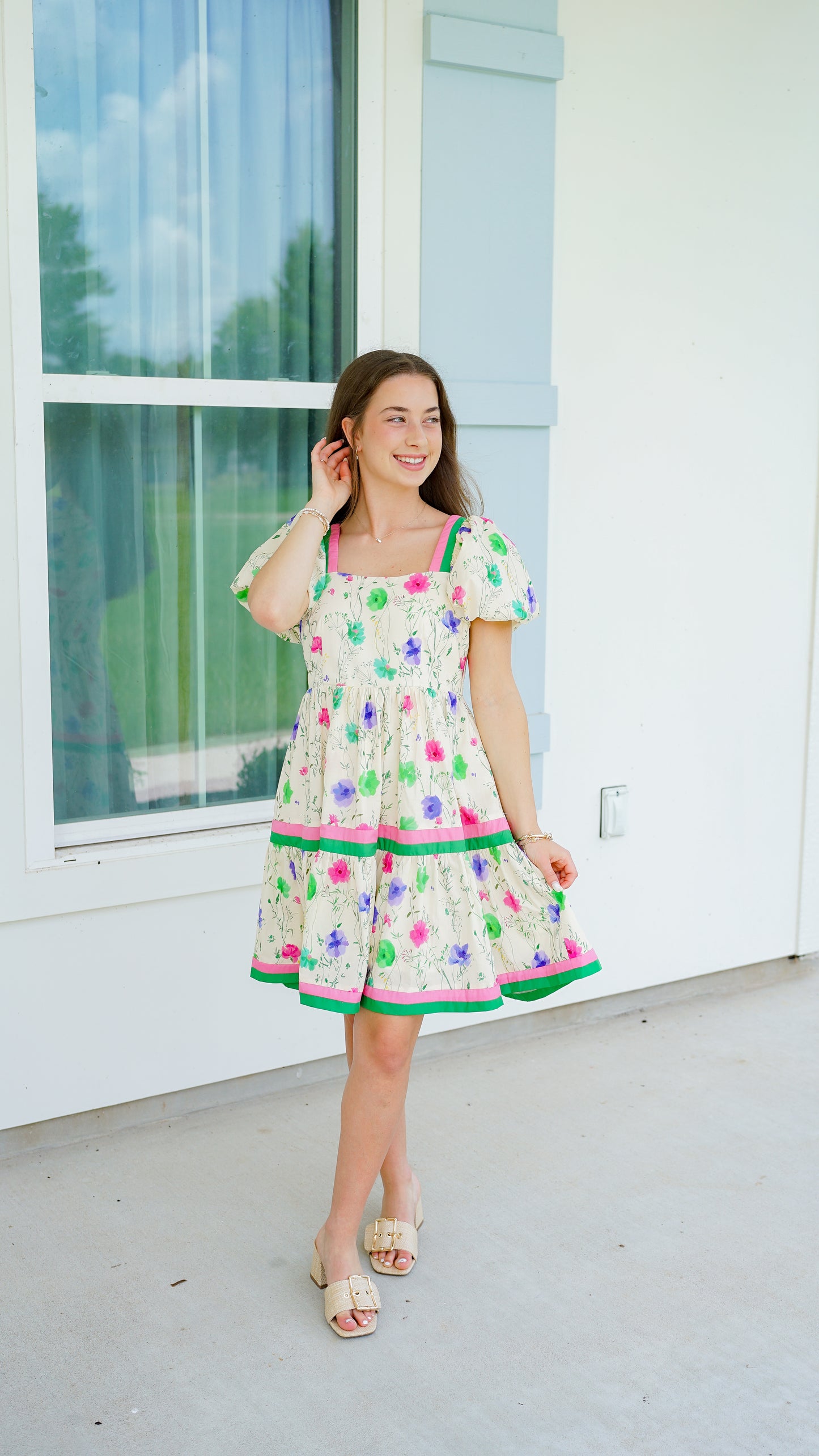 Fun In Floral Dress