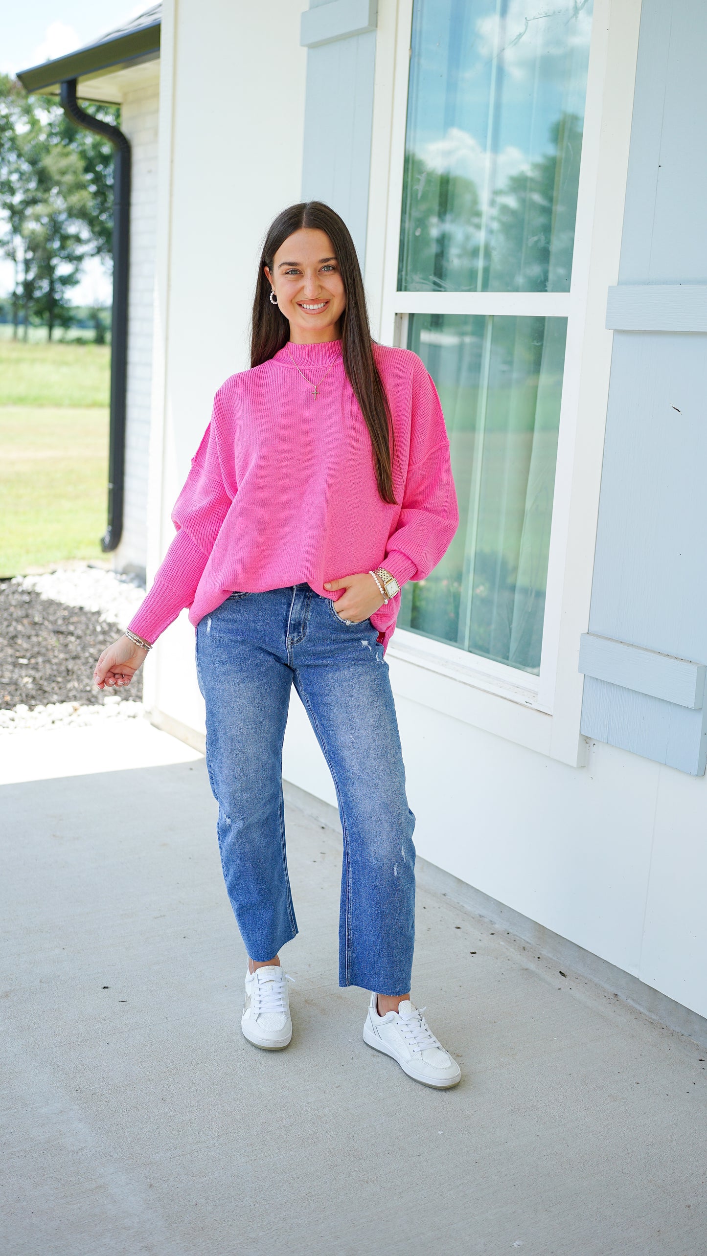 Be Still Candy Pink Sweater