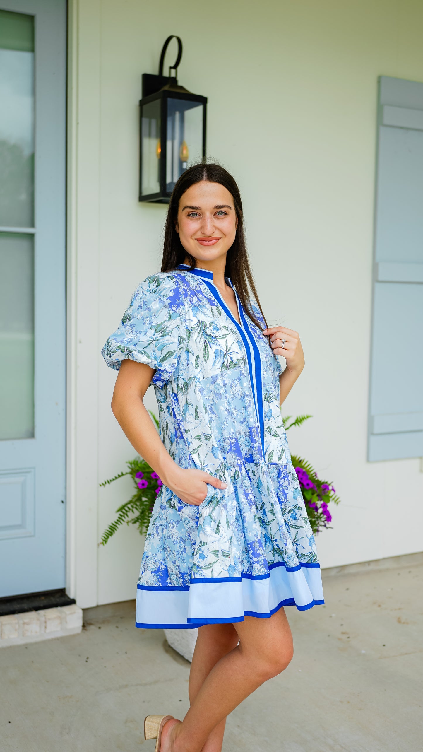 Never Say Never Blue Dress