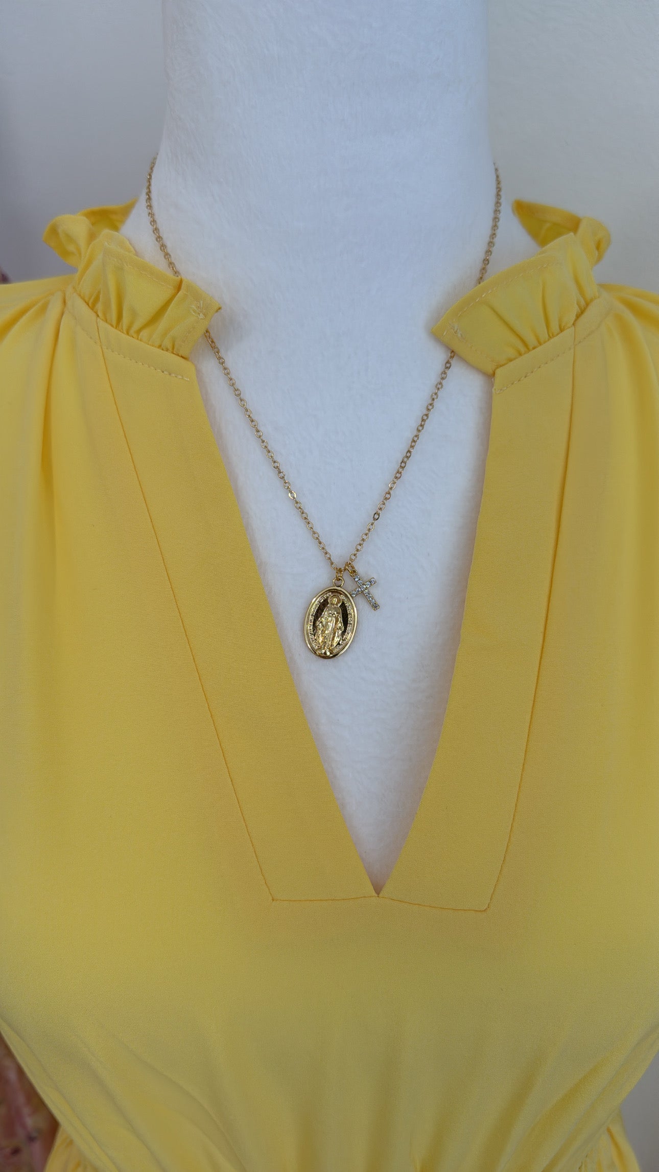 Virgin Mary Miraculous Necklace