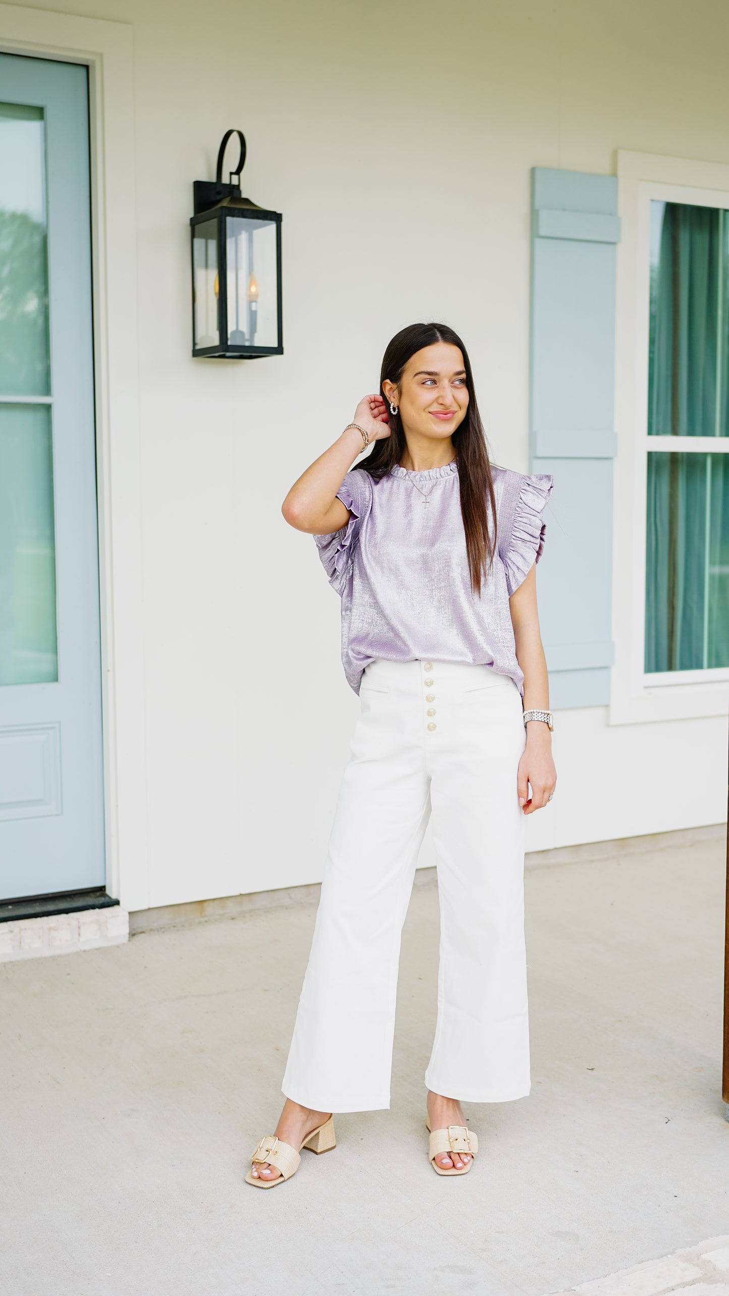 Feeling Frilly Lavender Top