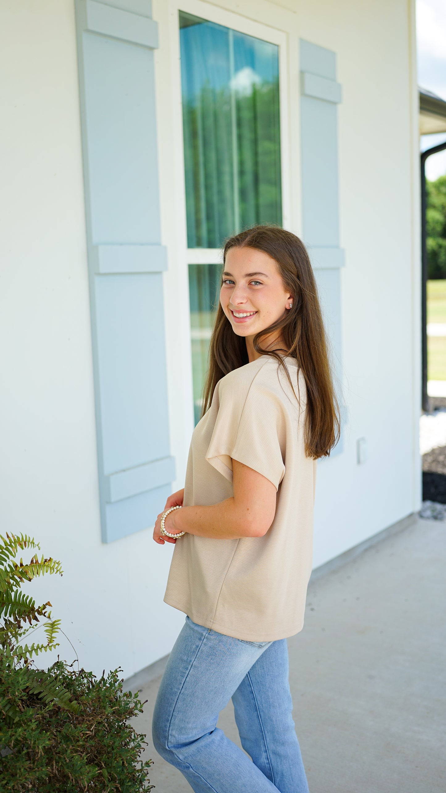 Keep It Simple Tan Top