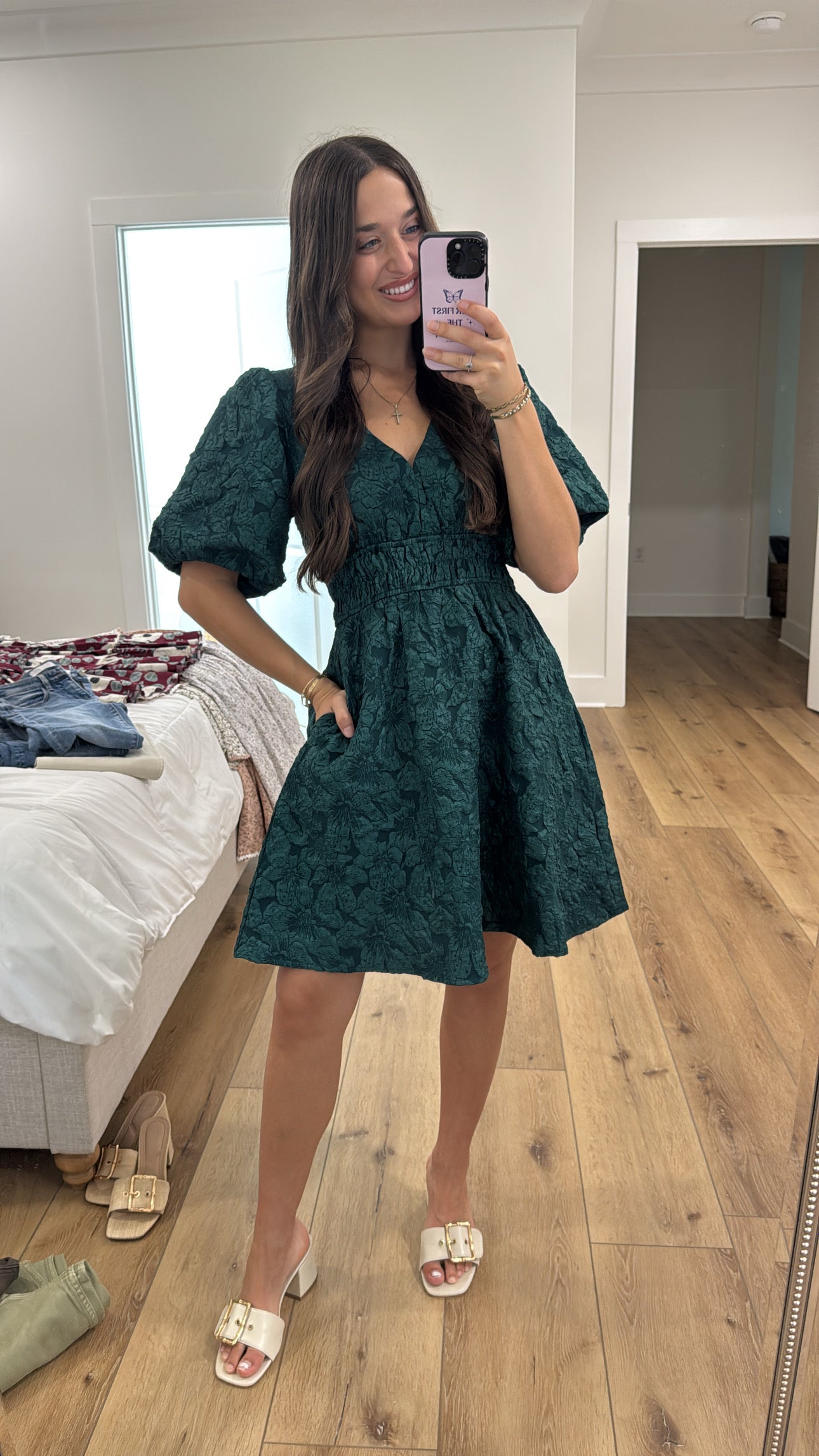 Live It Up Emerald Dress