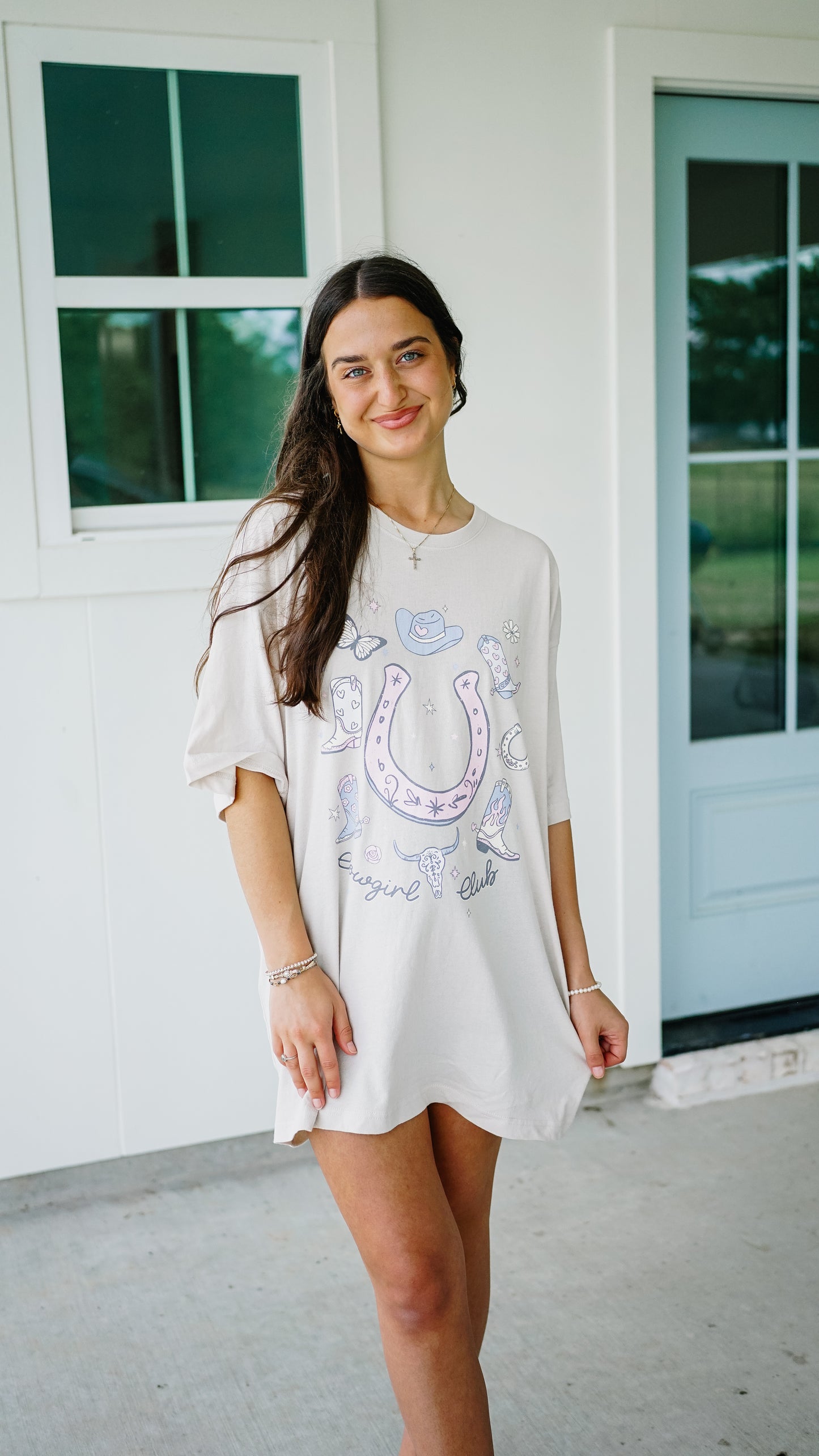 Cowgirl Club Oversized Tee