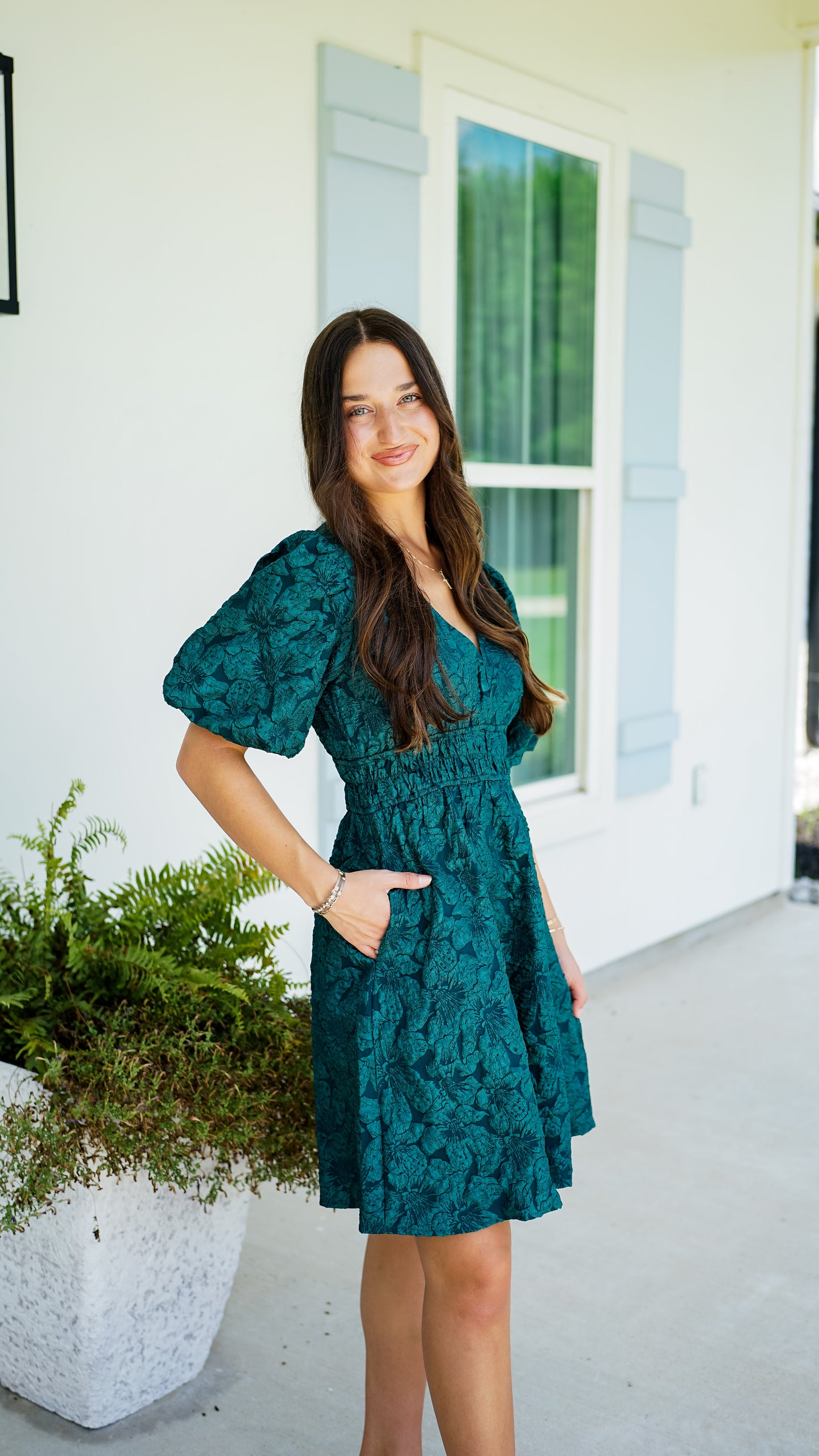 Live It Up Emerald Dress