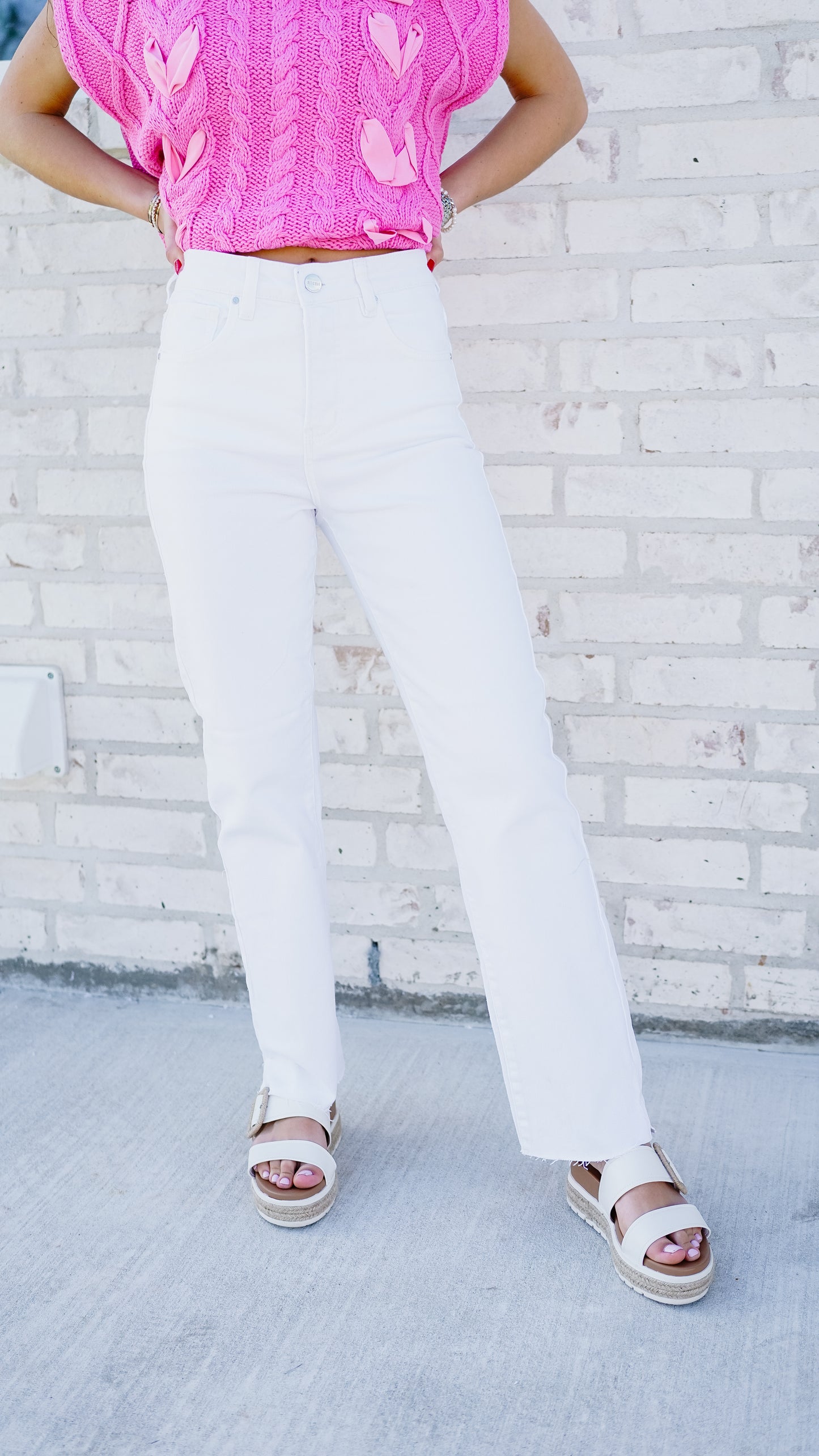 Switch It Up White Jeans