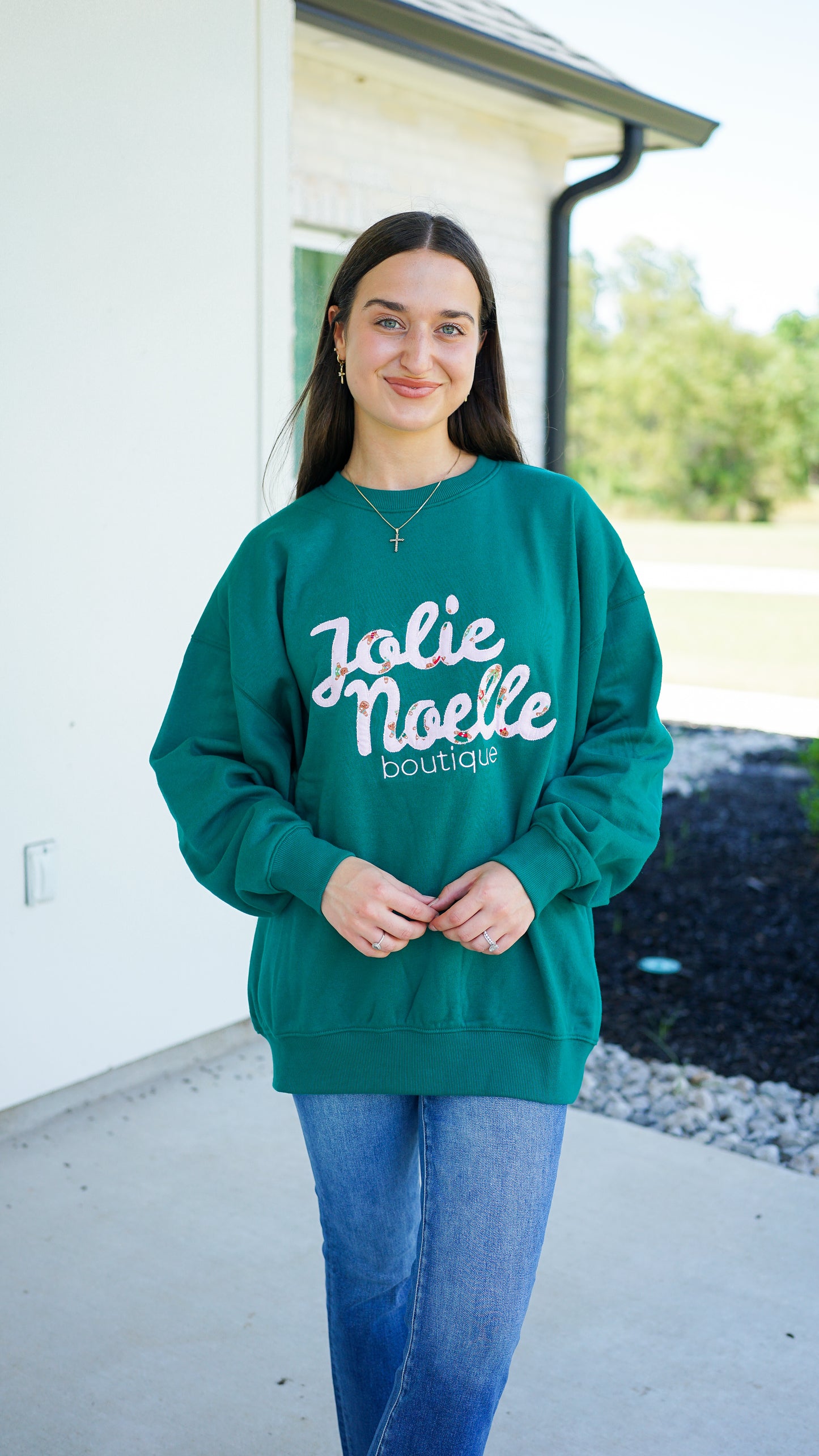 Jolie Noelle Gingerbread Sweatshirt