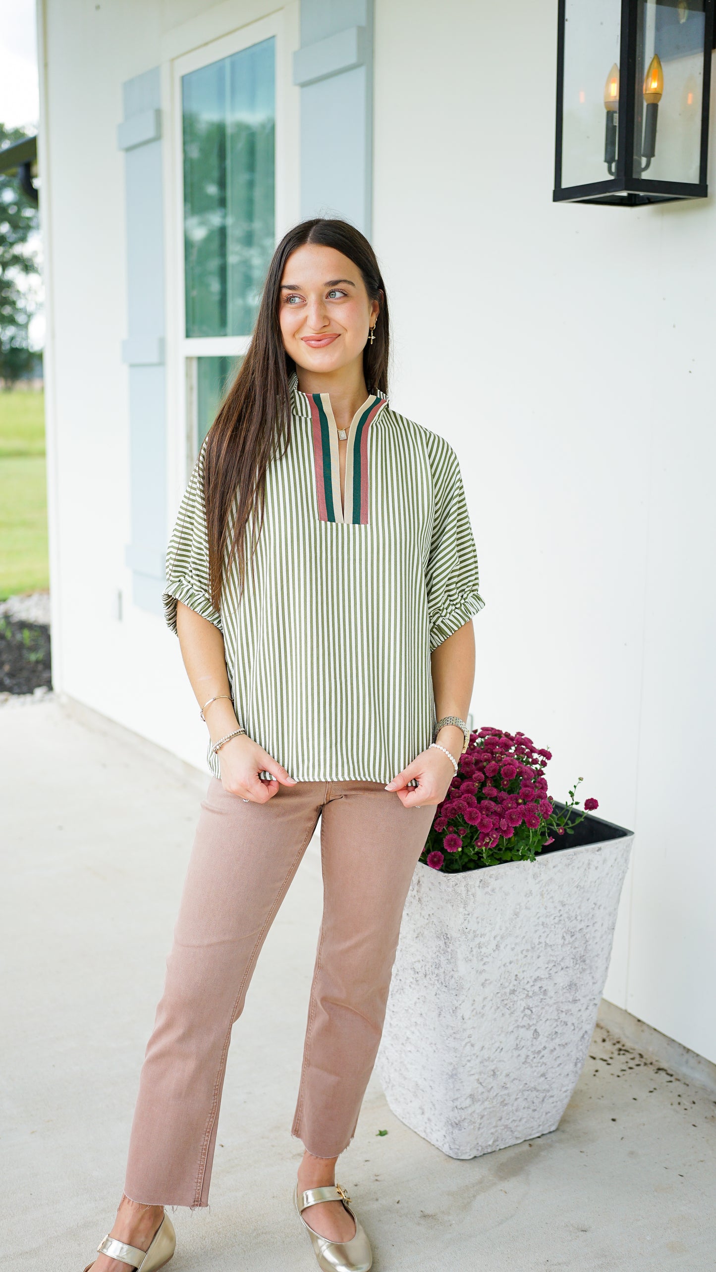 Let It Go Olive Top