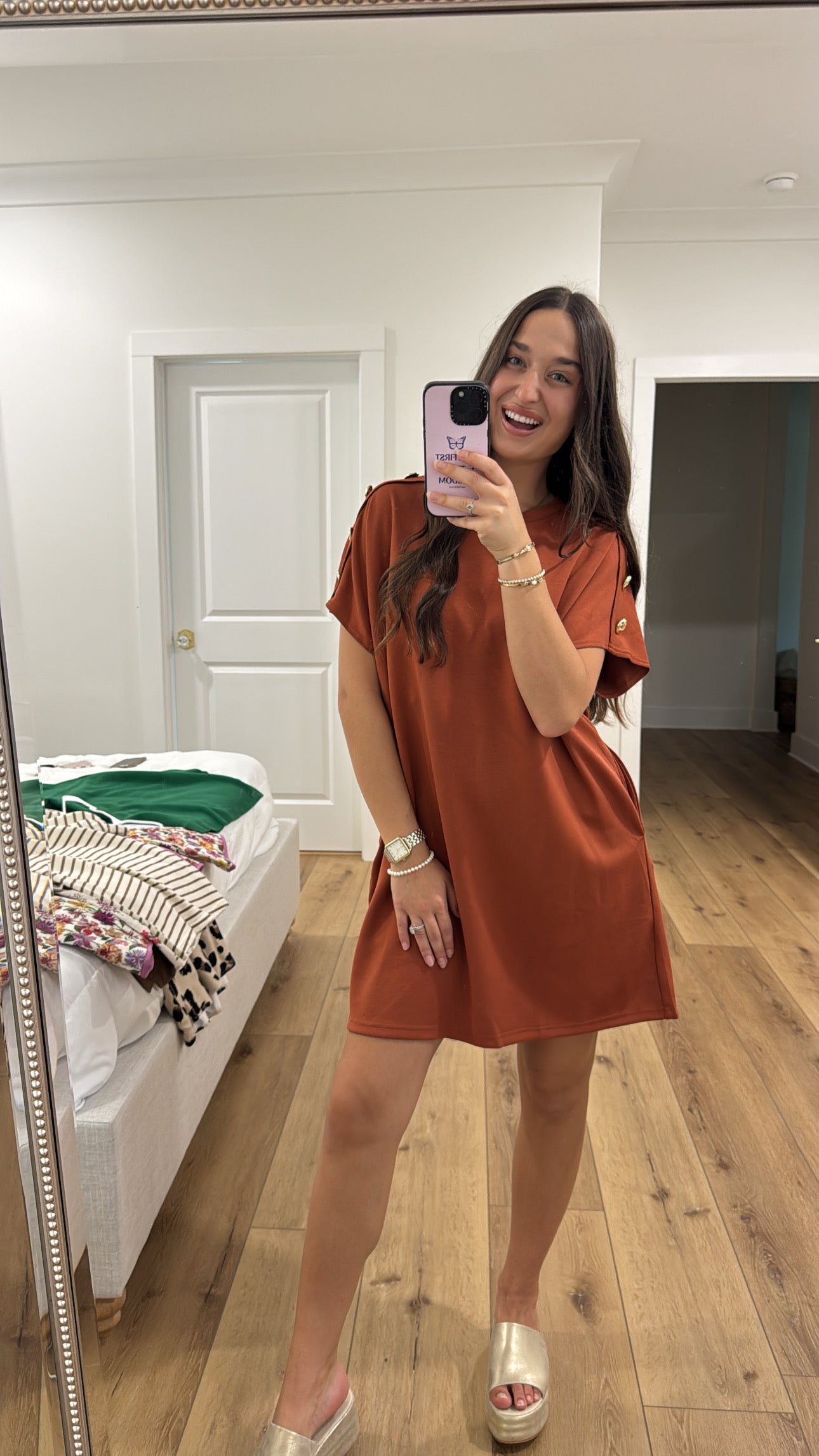 Sweet Treasure Rust Dress