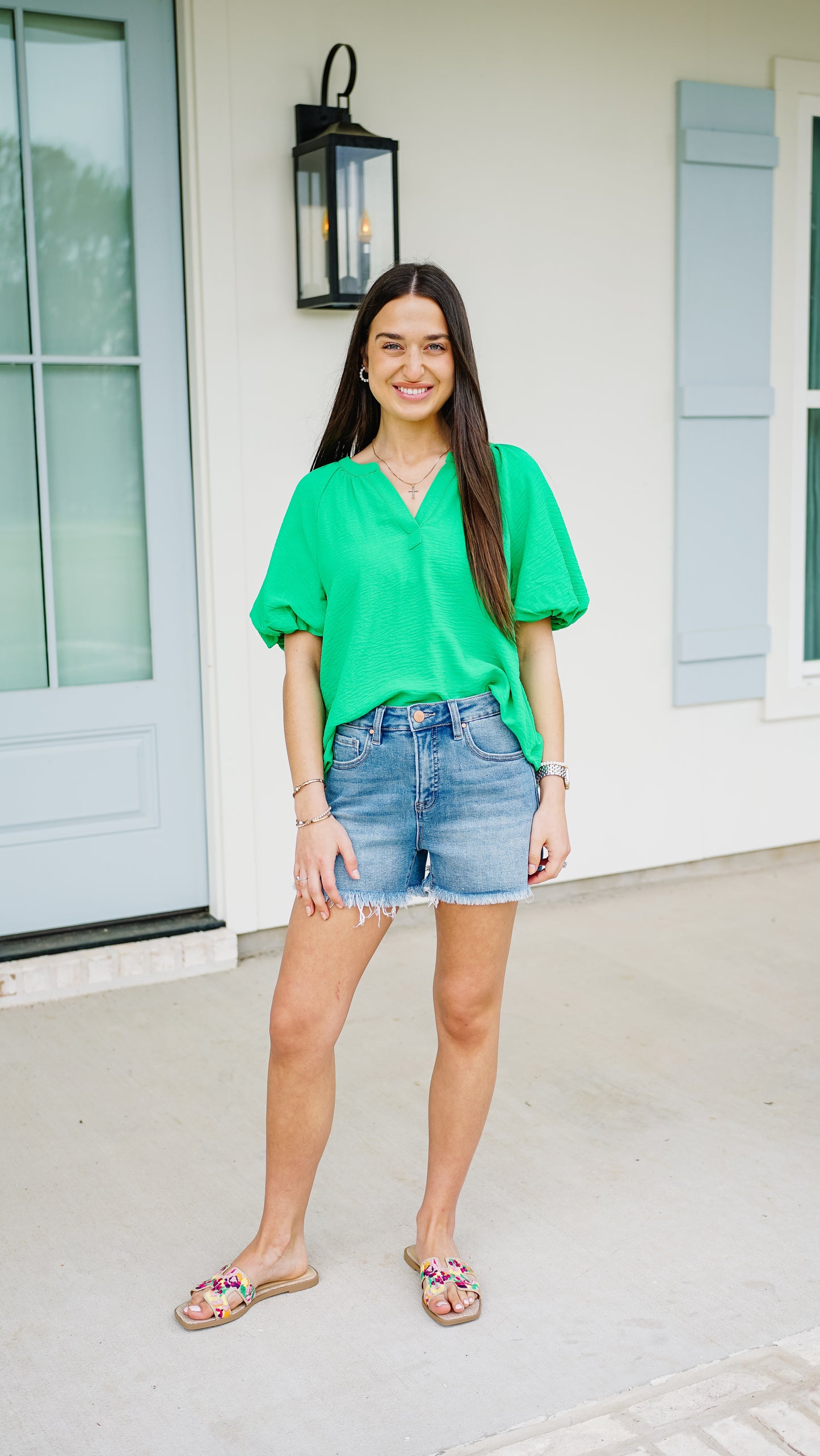 No Doubts Kelly Green Top