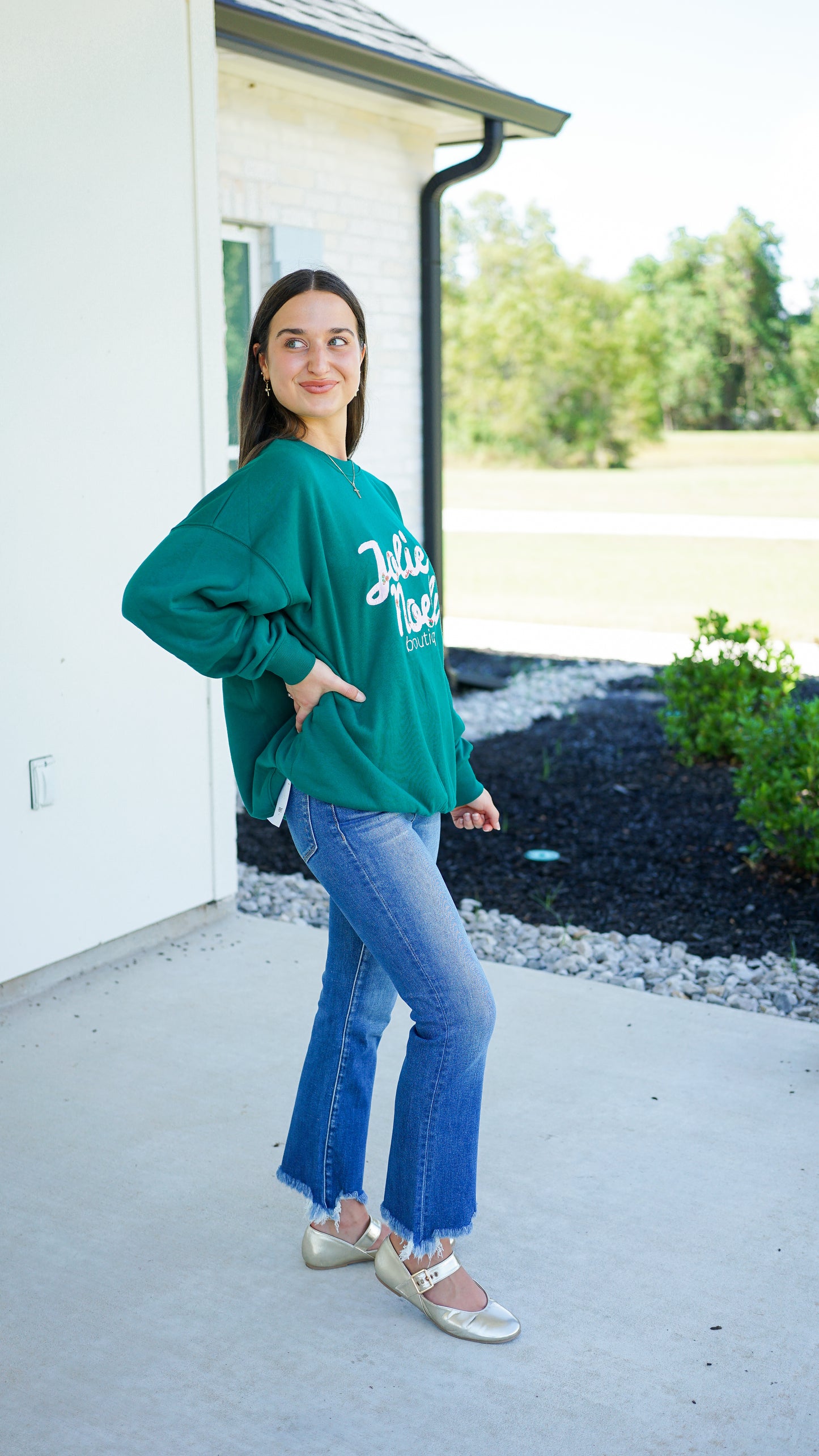 Jolie Noelle Gingerbread Sweatshirt