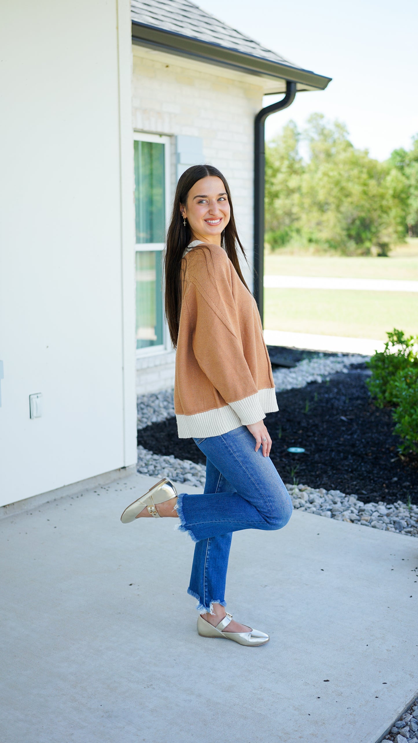 Camel State of Mind Sweater